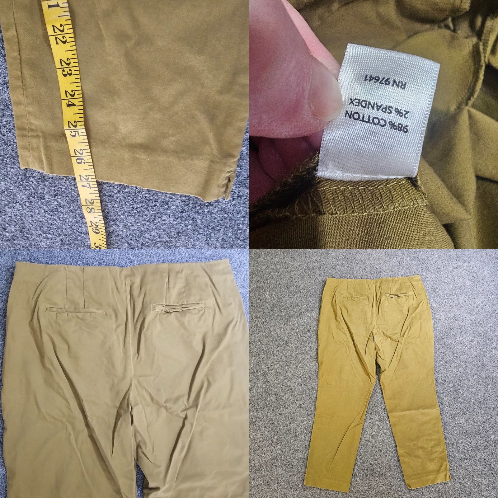 J. Jill J. Jill Pants Womens 16 Green Stretch Taper Flat Front Career Office Casual Pants Size 38" / US 16 / IT 52 - 8 Thumbnail