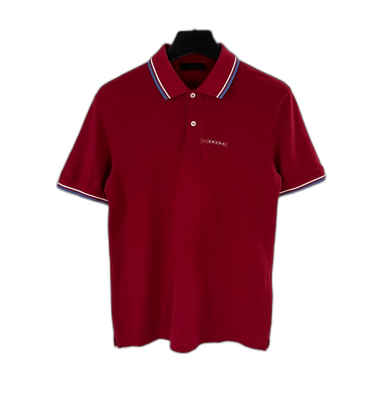 Prada Prada Men's Short Sleeve Polo T-Shirt-yf Size US S / EU 44-46 / 1 - 1 Thumbnail