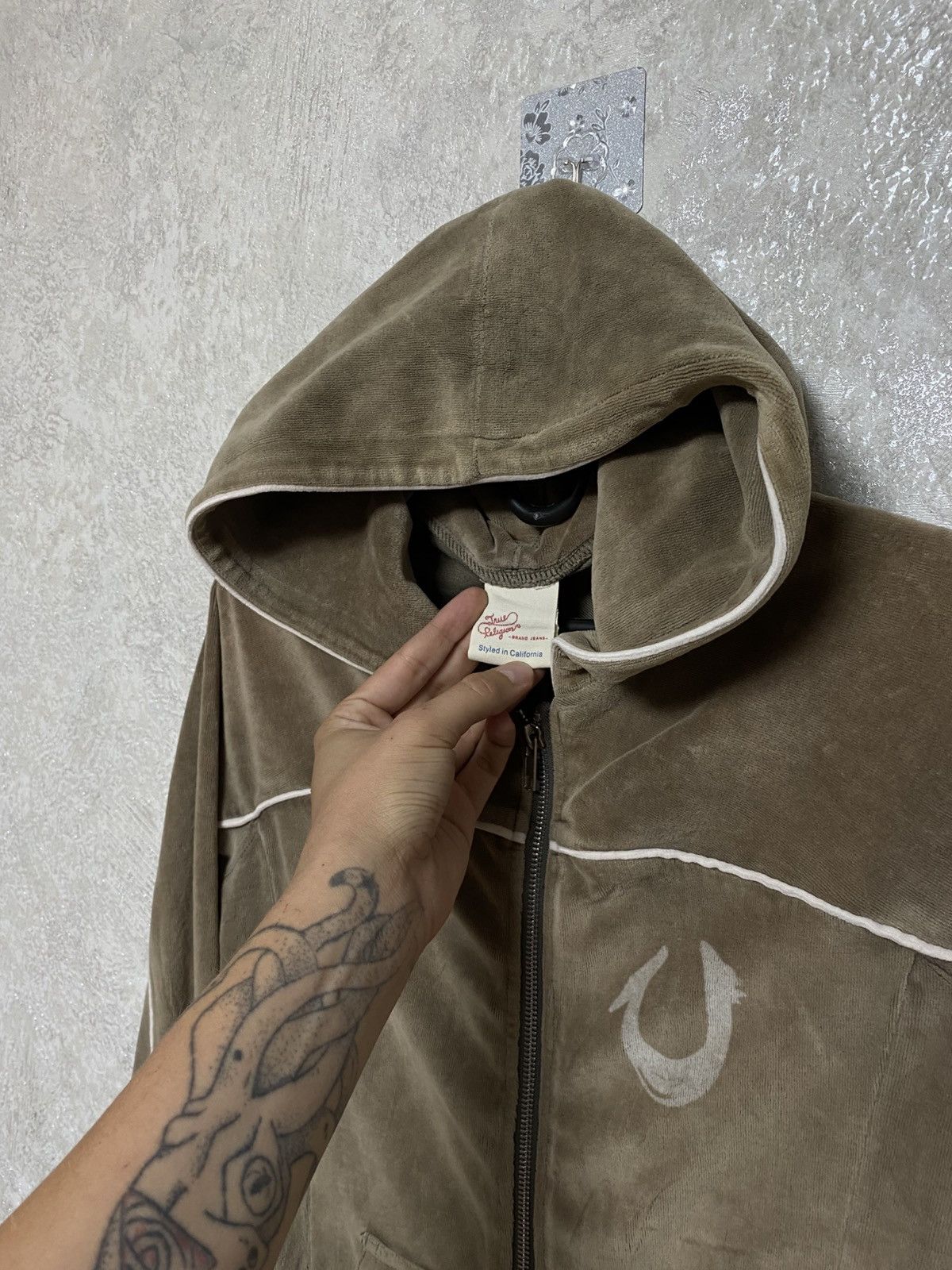 True Religion True Religion velour zip hoodie Size S / US 4 / IT 40 - 3 Thumbnail