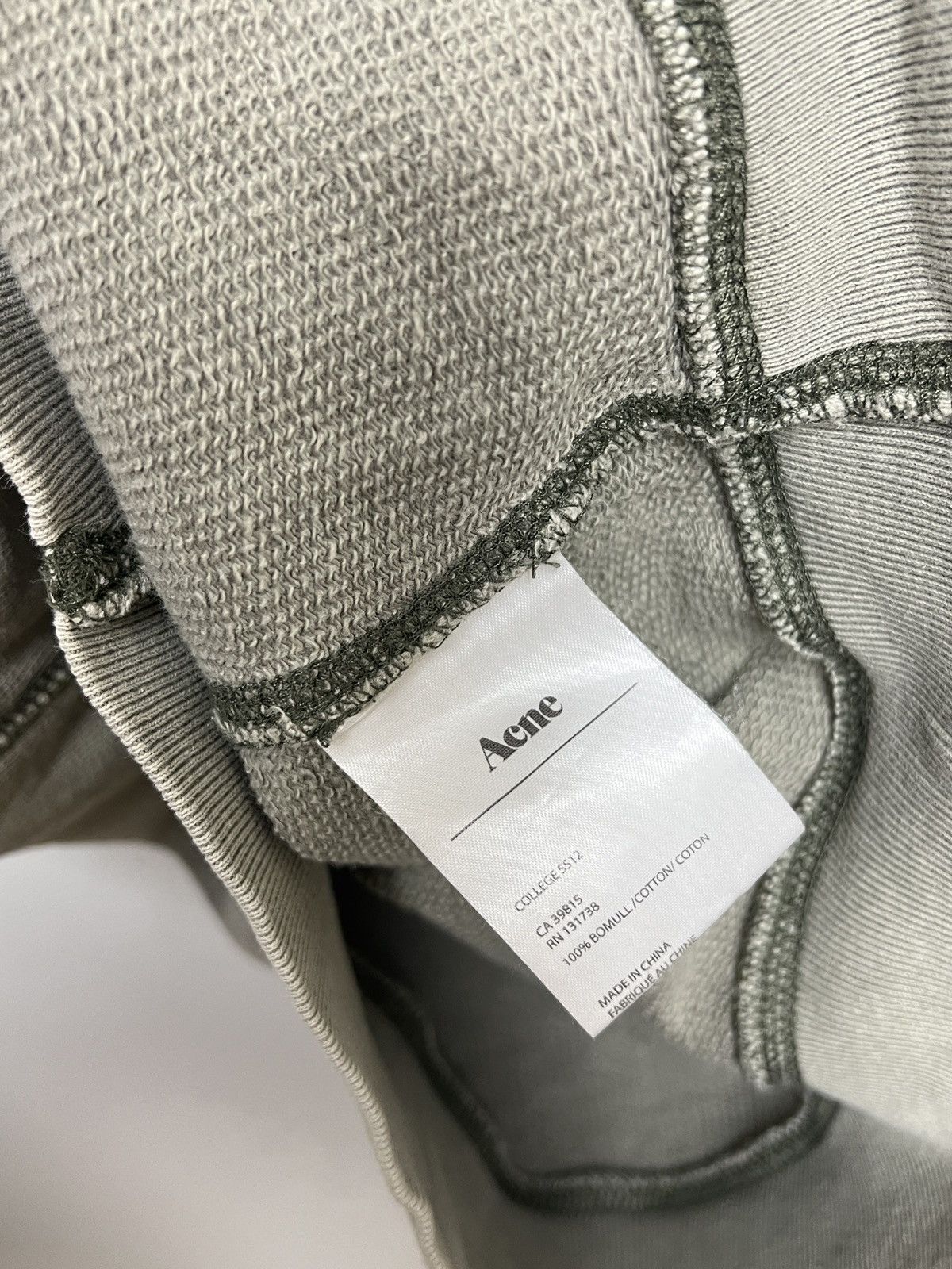Acne Studios acne y2k washed green crewneck sweatshirt Size US M / EU 48-50 / 2 - 12 Thumbnail