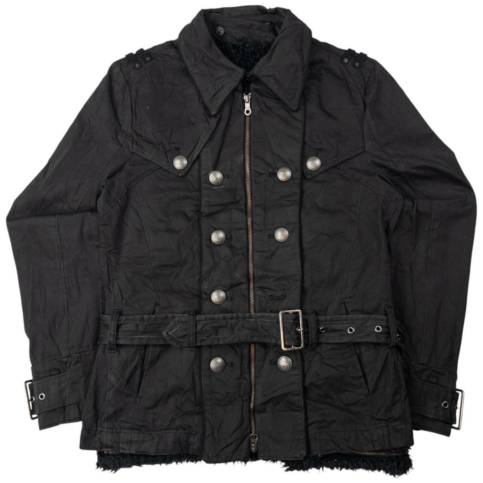 Other Vintage PPFM Fur Lined Zip Up Belted Jacket Womens Size M Size M / US 6-8 / IT 42-44 - 3 Thumbnail