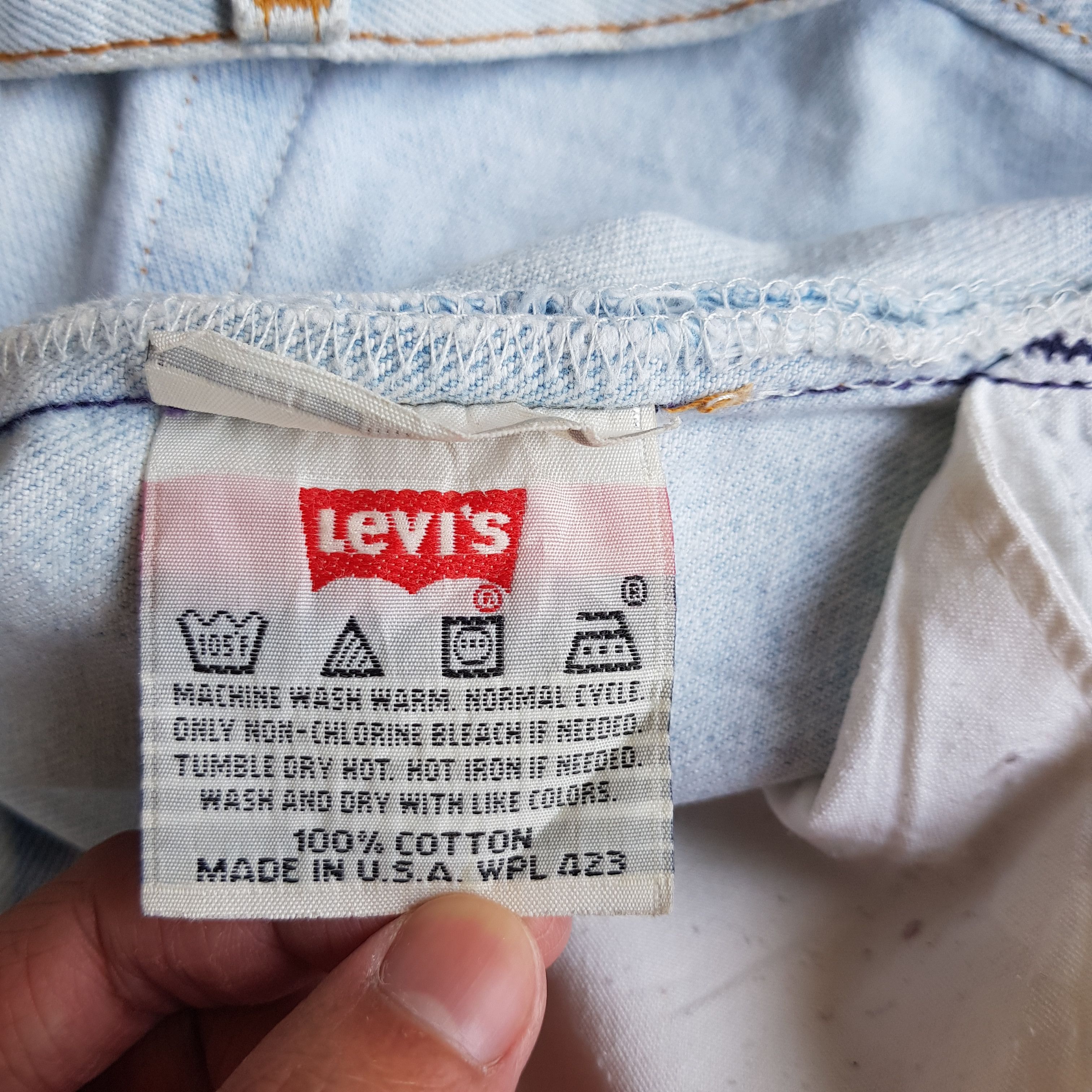 Levi's Vintage Dirty Levis 501 Light Wash Jeans Levi's Faded Denim Size US 30 / EU 46 - 7 Thumbnail