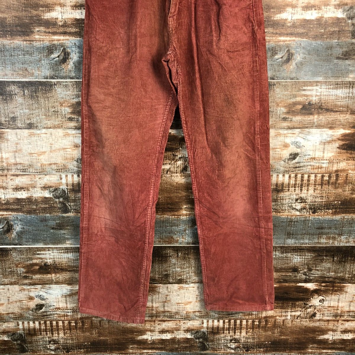 Levi's DL Levis 557 Red Corduroy vintage Pants #C101 Size US 27 - 3 Thumbnail