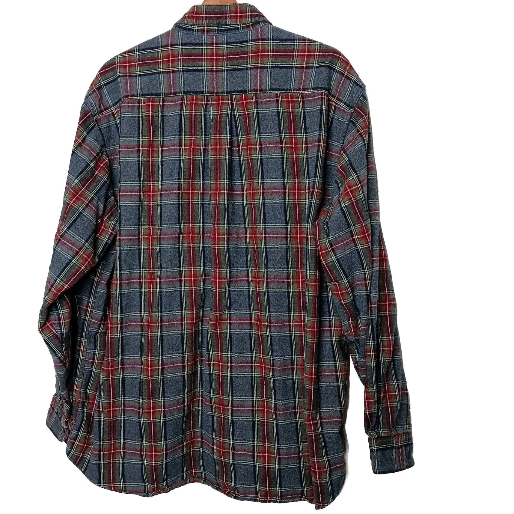 Vintage VINTAGE LL Bean Flannel Shirt XL Gray Plaid Tartan Button-Down Classic Traditional Fit Men’s Overall Warm Cozy Outdoorsy Fall Winter علت Size US XL / EU 56 / 4 - 2 Thumbnail