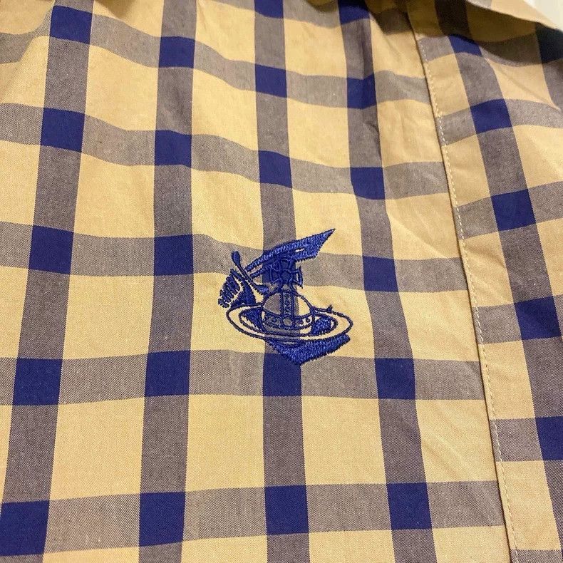 Vivienne Westwood Vivienne Westwood Yellow and blue checkered shirt Size XS / US 0-2 / IT 36-38 - 3 Thumbnail