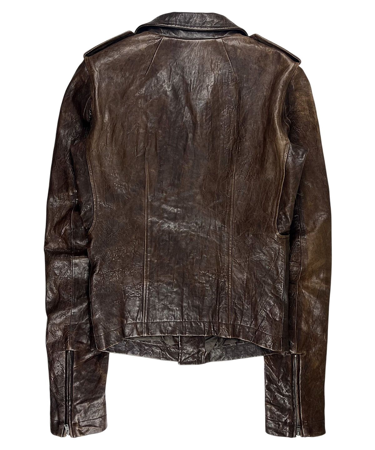 Rick Owens FW09 Rick Owens Crust Hammered Lamb Stooges Leather Jacket Size US XS / EU 42 / 0 - 2 Thumbnail