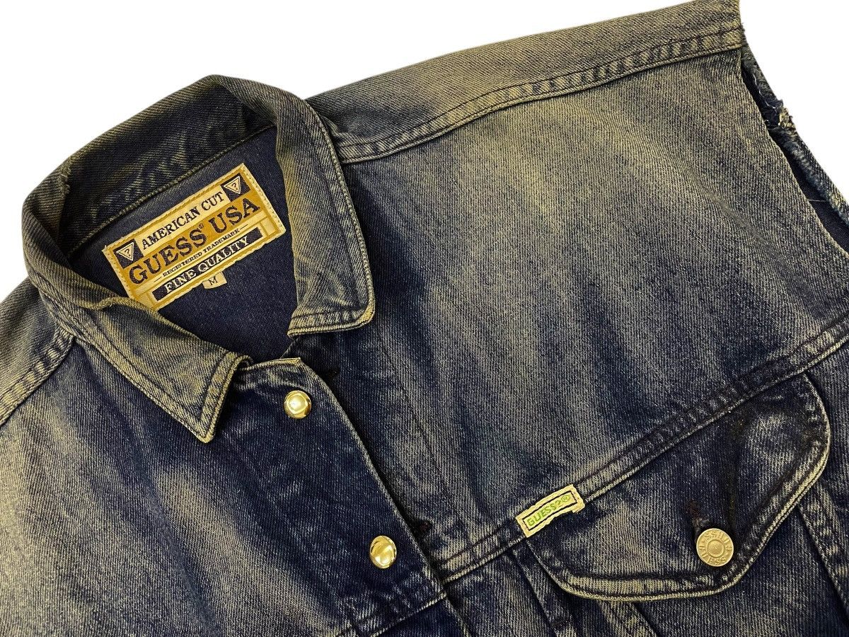 Georges Marciano × Guess × Vintage Vintage 90s Guess by Georges Marciano sleevless denim jacket Size US M / EU 48-50 / 2 - 6 Thumbnail