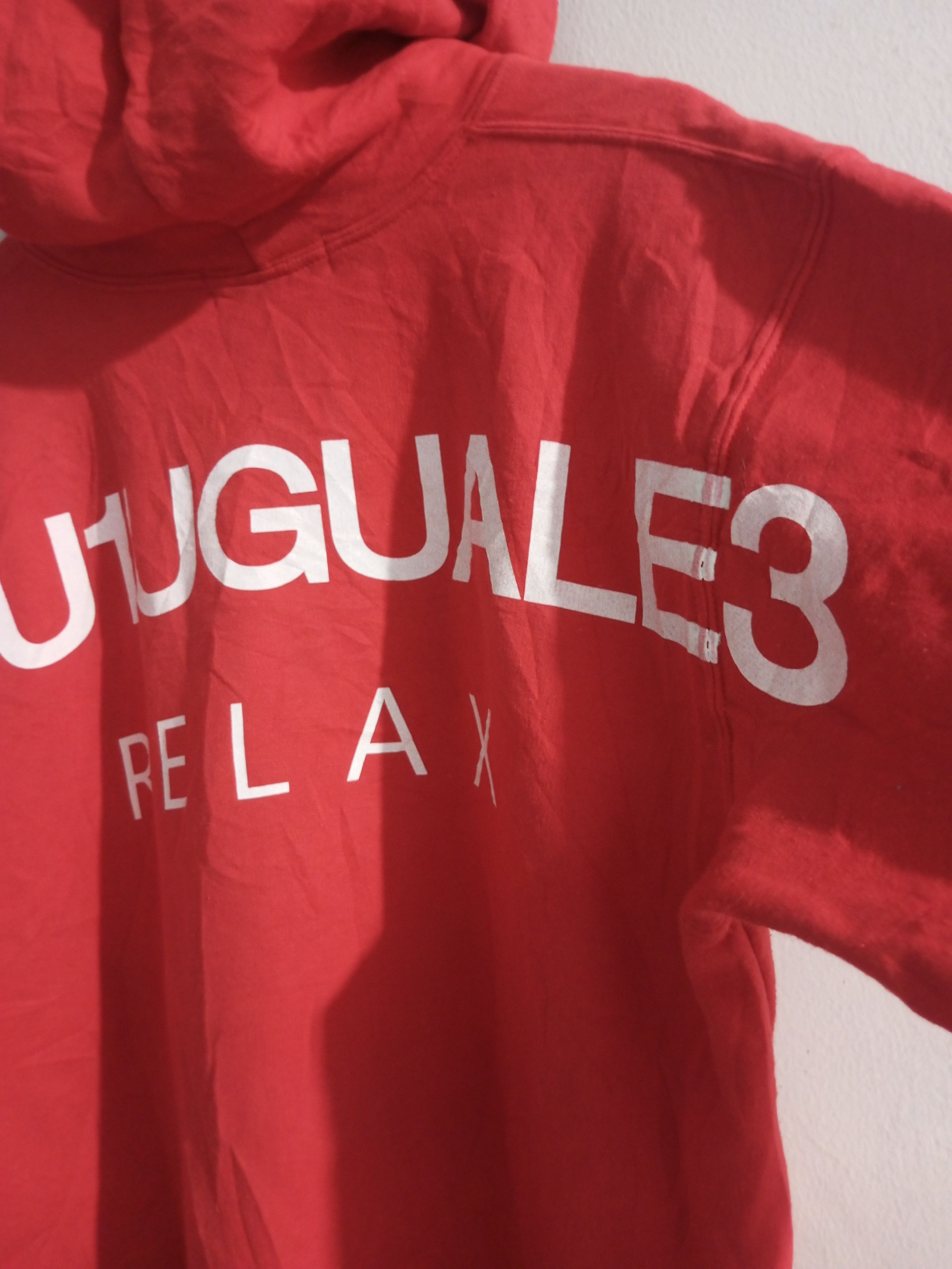Japanese Brand 1PIU1UGUALE3 relax back print hoodie Size US XL / EU 56 / 4 - 3 Thumbnail