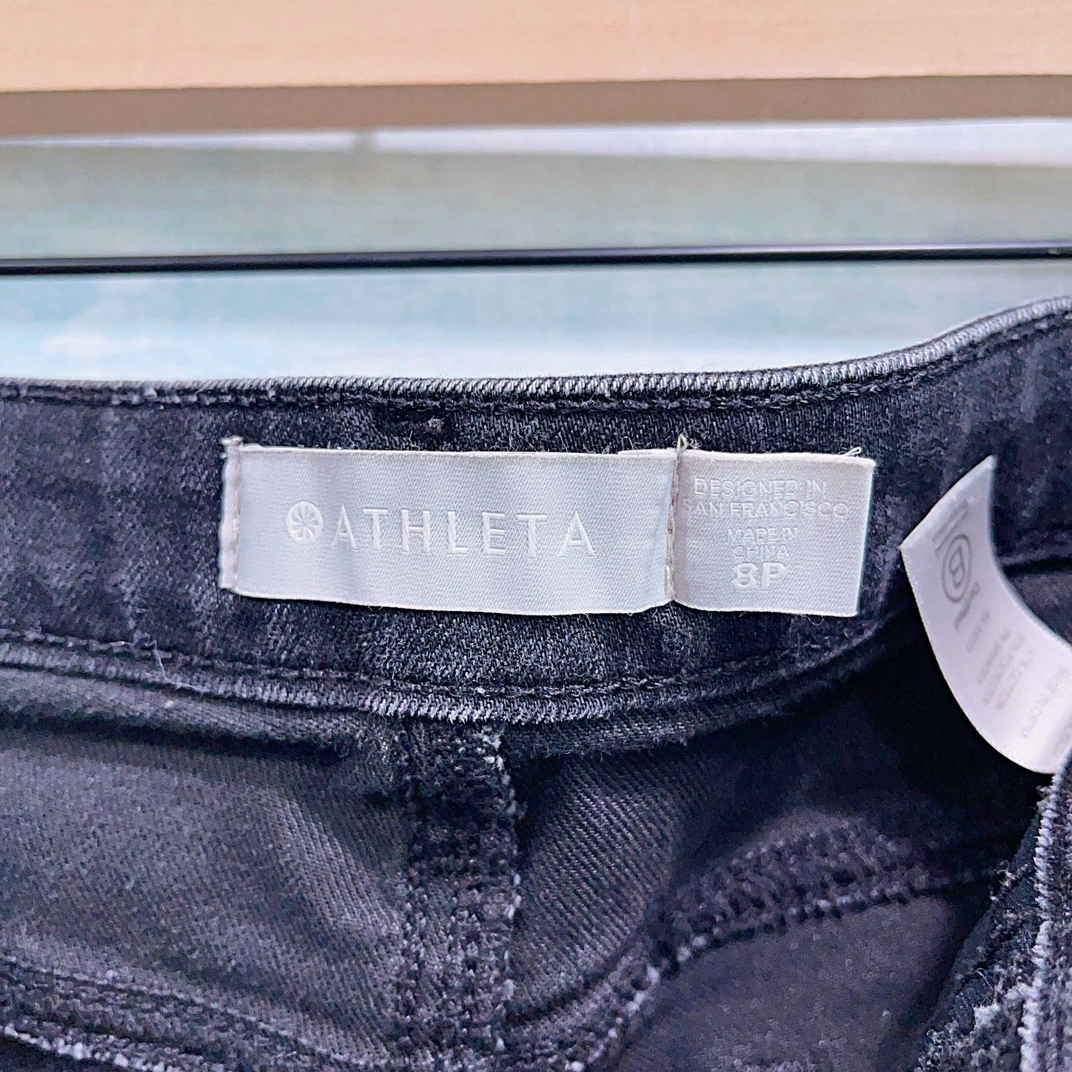 Athleta Athleta Sculptek Ultra Skinny Zip Jeans Black Stretch 8Pc Size 30" / US 8 / IT 44 - 7 Thumbnail