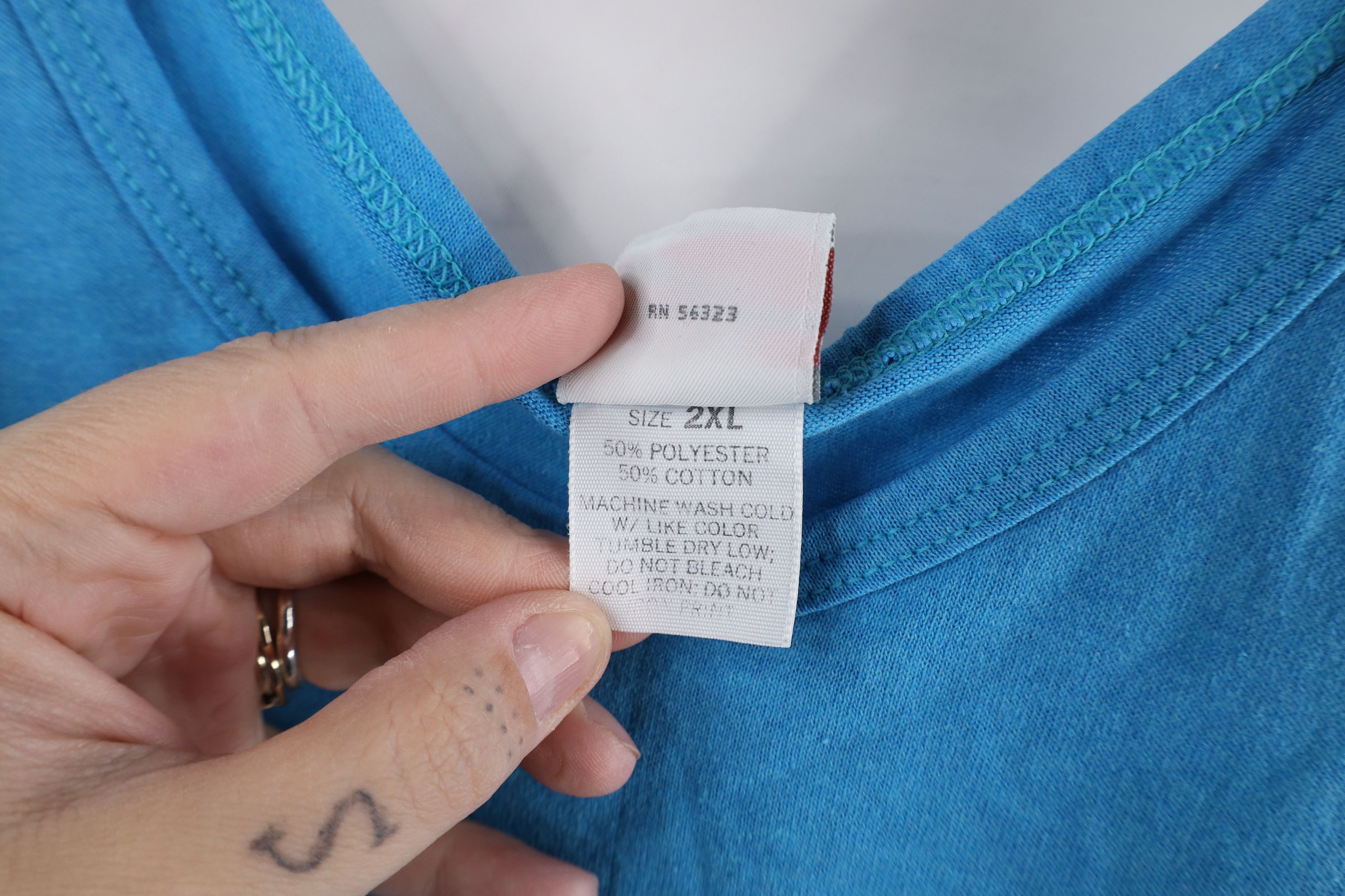 Nike × Vintage Vintage 90s Nike Scott Mini Swoosh Tank Top T-Shirt USA Size US XXL / EU 58 / 5 - 10 Thumbnail
