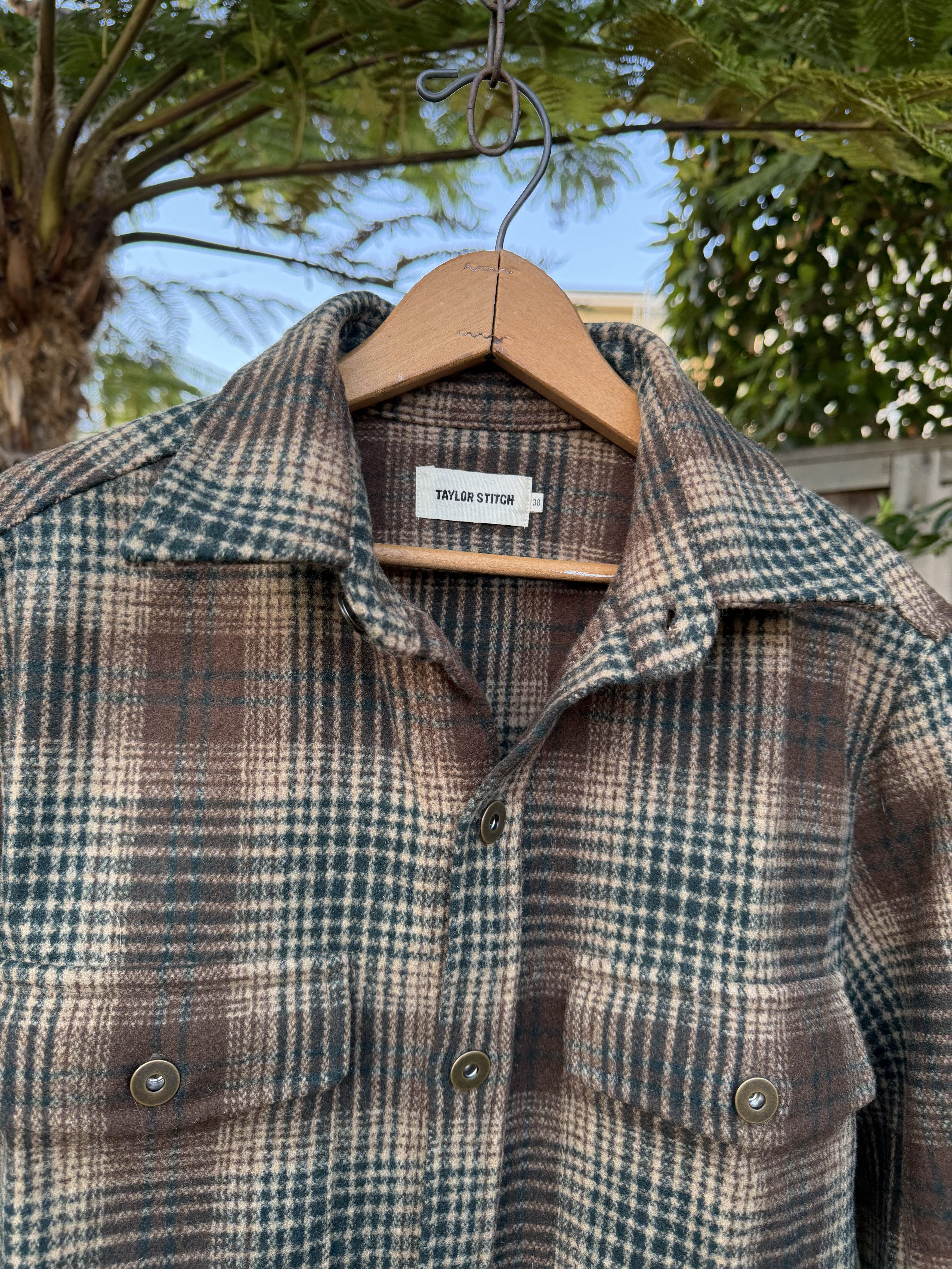 Taylor Stitch Taylor Stitch Explorer Shirt Jacket Tan Plaid Wool Small 38 Size US S / EU 44-46 / 1 - 2 Thumbnail