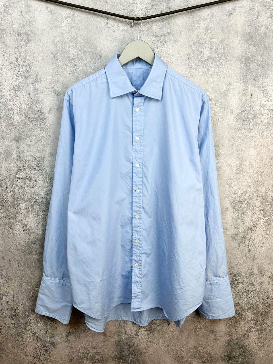 Anderson & Sheppard Anderson & Sheppard Savile Row Light Blue Dress Shirt French Size US XL / EU 56 / 4 - 1 Thumbnail