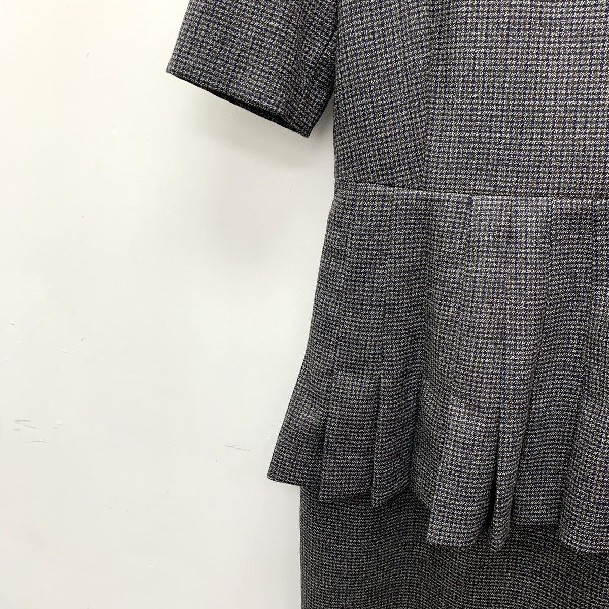 Fendi Fendi Houndstooth Lapel Short Sleeve Pleated Dress K26WX Size M / US 6-8 / IT 42-44 - 4 Thumbnail