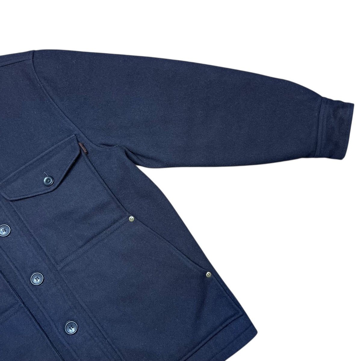 Eddie Bauer Eddie Bauer Wool Navy Blue Mackinaw Button Closure Jacket Size US S / EU 44-46 / 1 - 12 Thumbnail