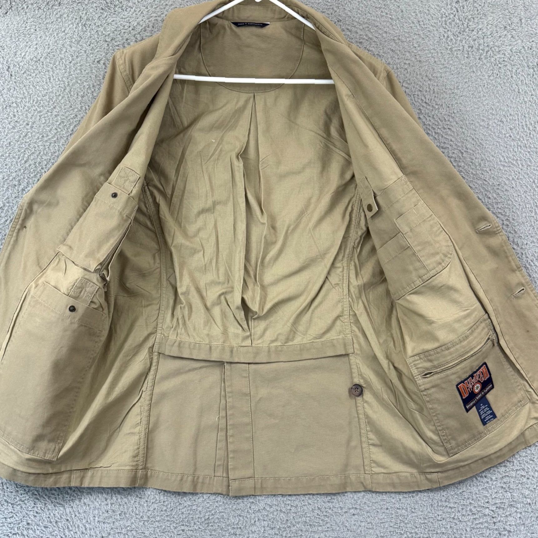 Vintage Duluth Trading Blazer Mens Medium Beige Long Sleeve Jacket Overcoat Casual Workwear Winter Everyday Size US M / EU 48-50 / 2 - 7 Thumbnail