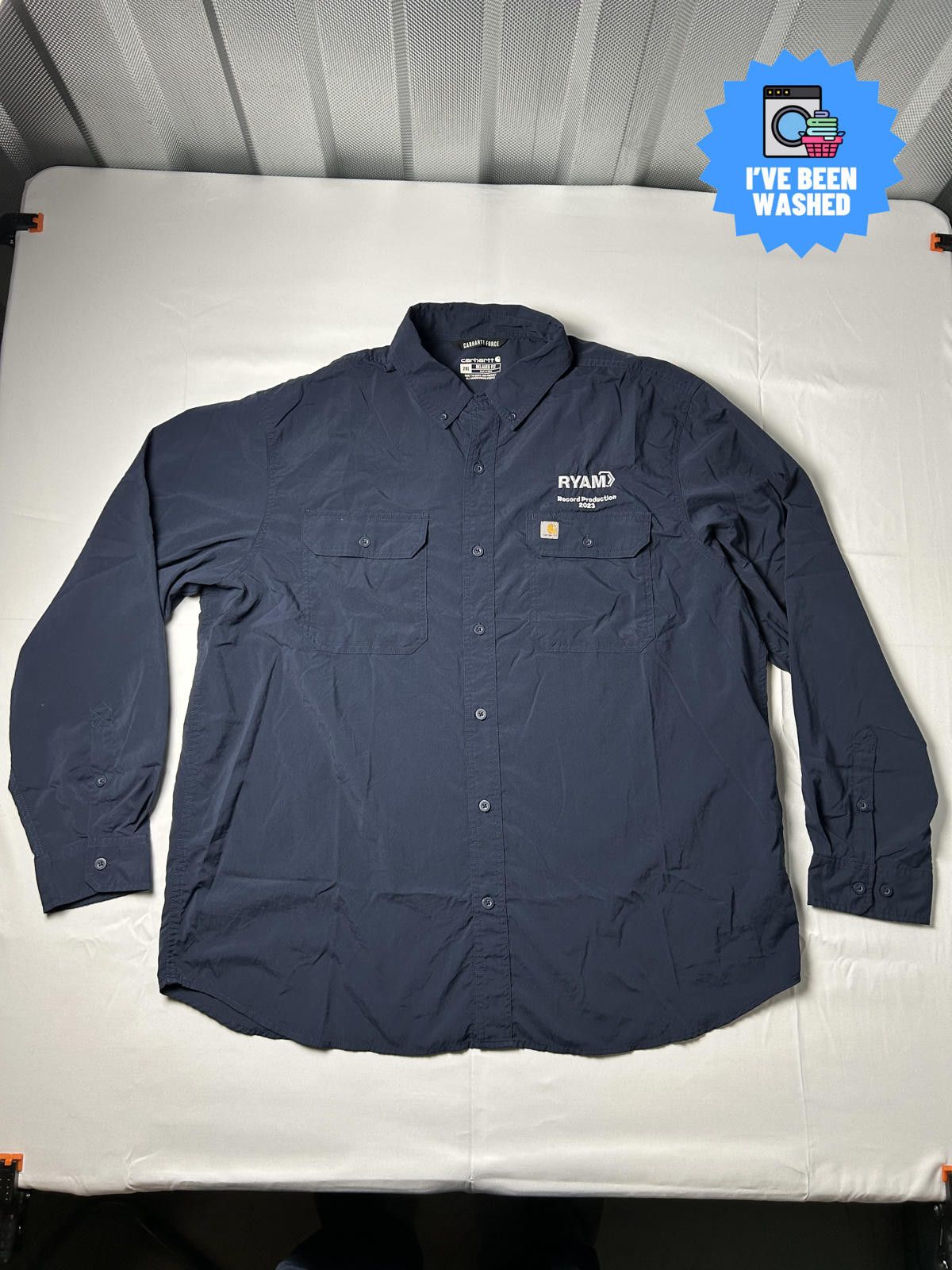 Carhartt Carhartt Pocket Shirt Heavyweight Overshirt Workwear Navy Size US XXL / EU 58 / 5 - 1 Thumbnail