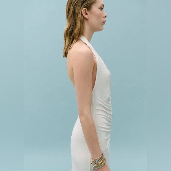 Victoria Beckham Mango x Victoria Beckham - Draped Halter maxi Dress medium Size M / US 6-8 / IT 42-44 - 3 Thumbnail