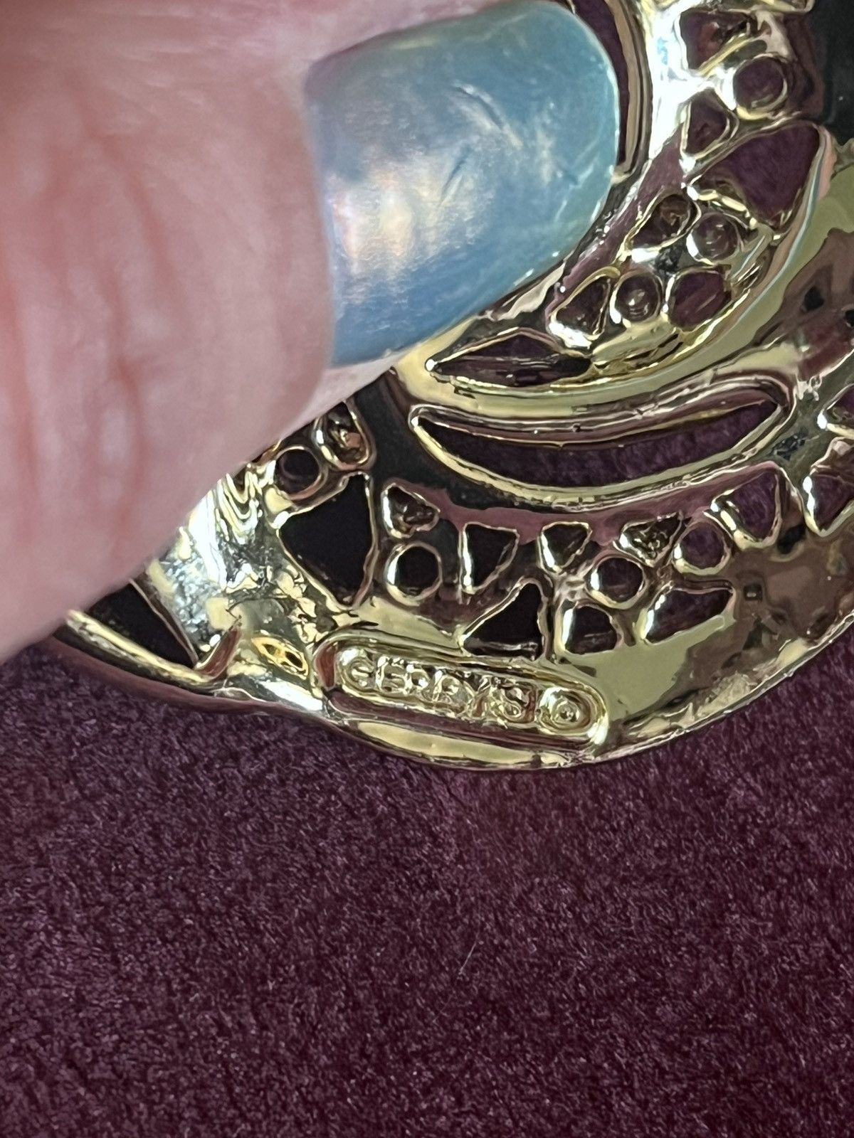 Other Vintage Gerry's gold-Tone Triple Swirl Filigree Brooch Size ONE SIZE - 2 Thumbnail