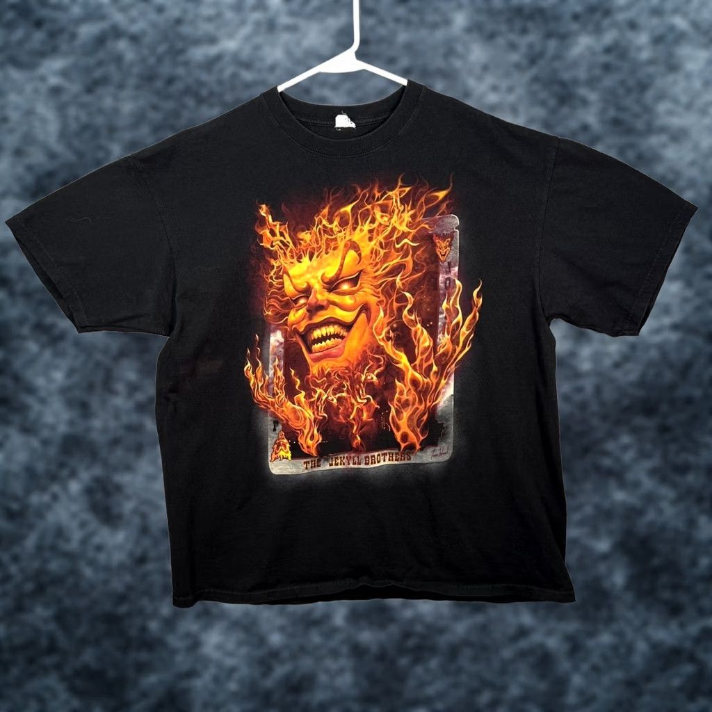 Anvil Insane Clown Posse The Jekyll Brothers Tom Wood T Shirt Shirt 2008 XL Black Cotton Short Sleeve Crew Neck Mens Graphic 90s Concert Merch Size US XL / EU 56 / 4 - 1 Thumbnail