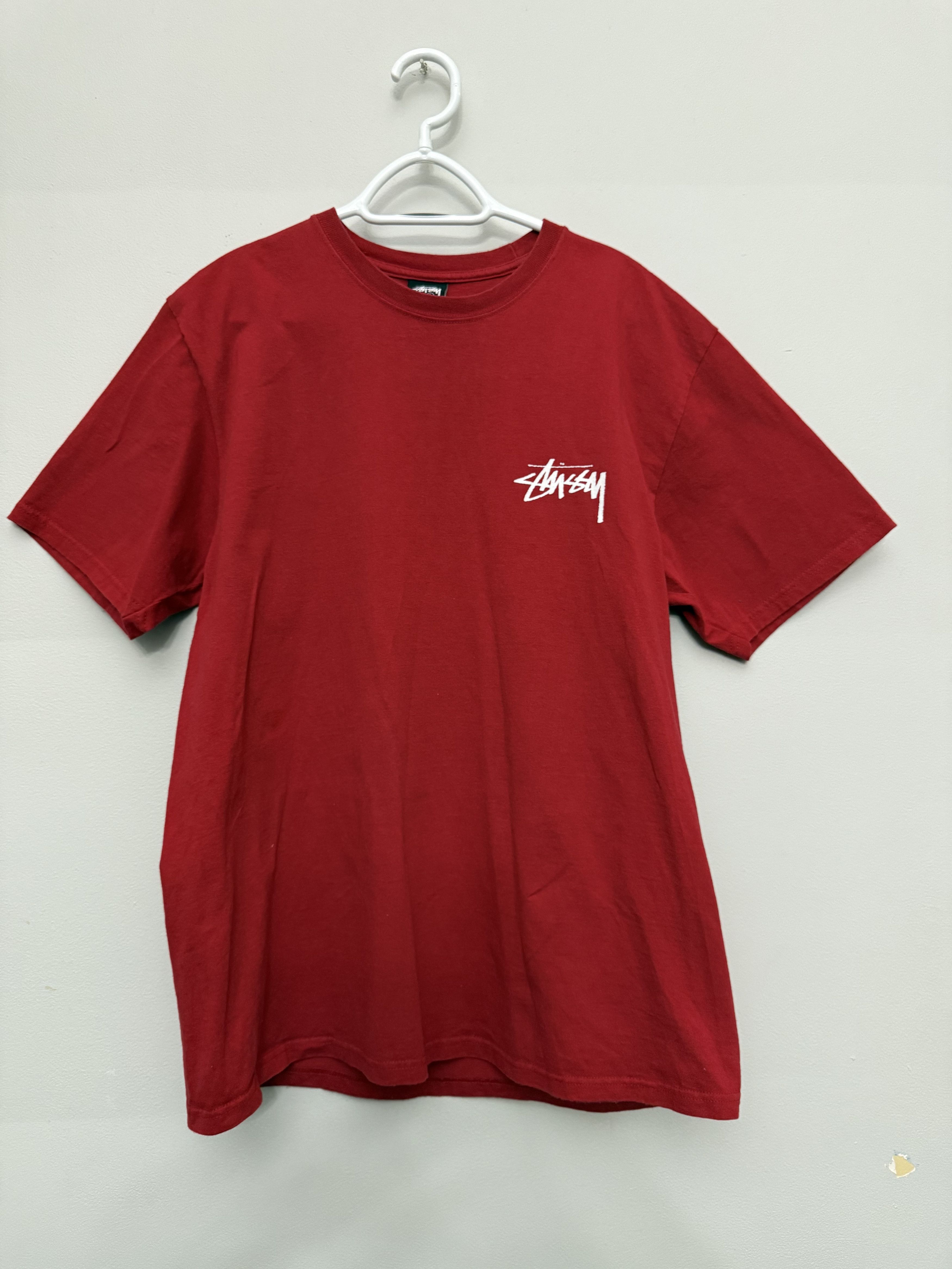 Stussy Red Stussy Tee w/ back graphic Size US L / EU 52-54 / 3 - 1 Thumbnail