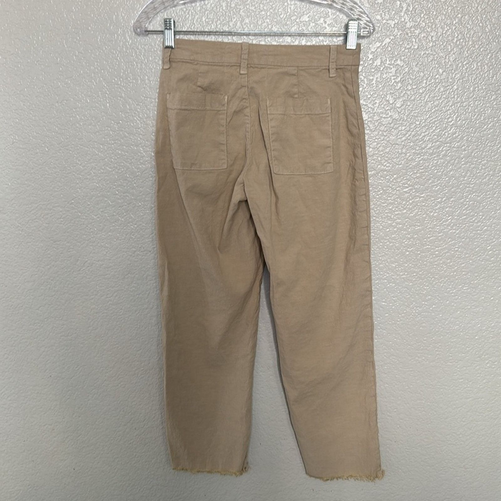 Frank & Eileen Frank & Eileen Kinsale Performance Cotton Linen Crop Pants Size 25" / US 0 / IT 36 - 4 Thumbnail