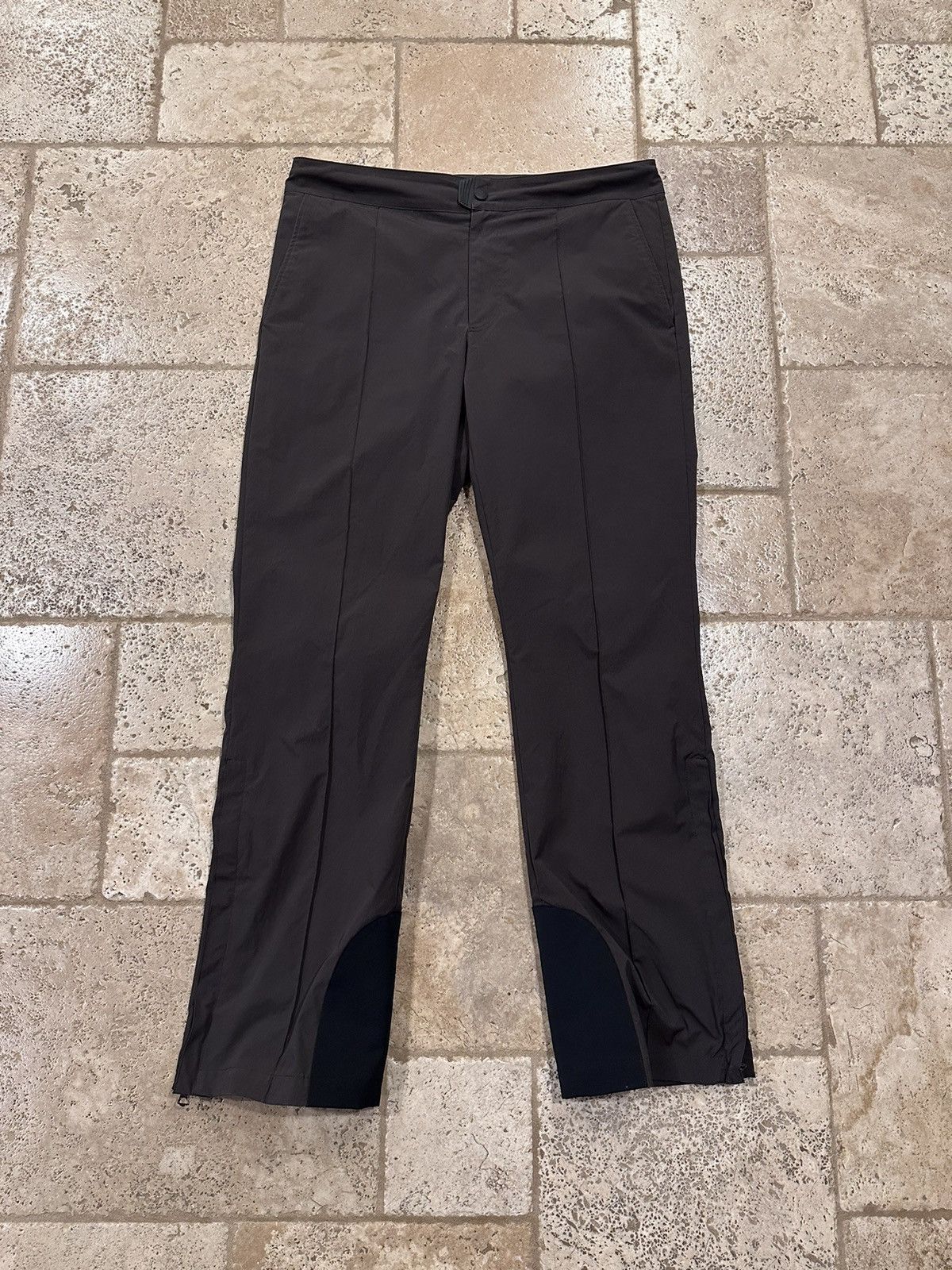 Acne Studios Acne Studios Brown Polyester Twill Technical Trouser Pants Size US 34 / EU 50 - 1 Thumbnail