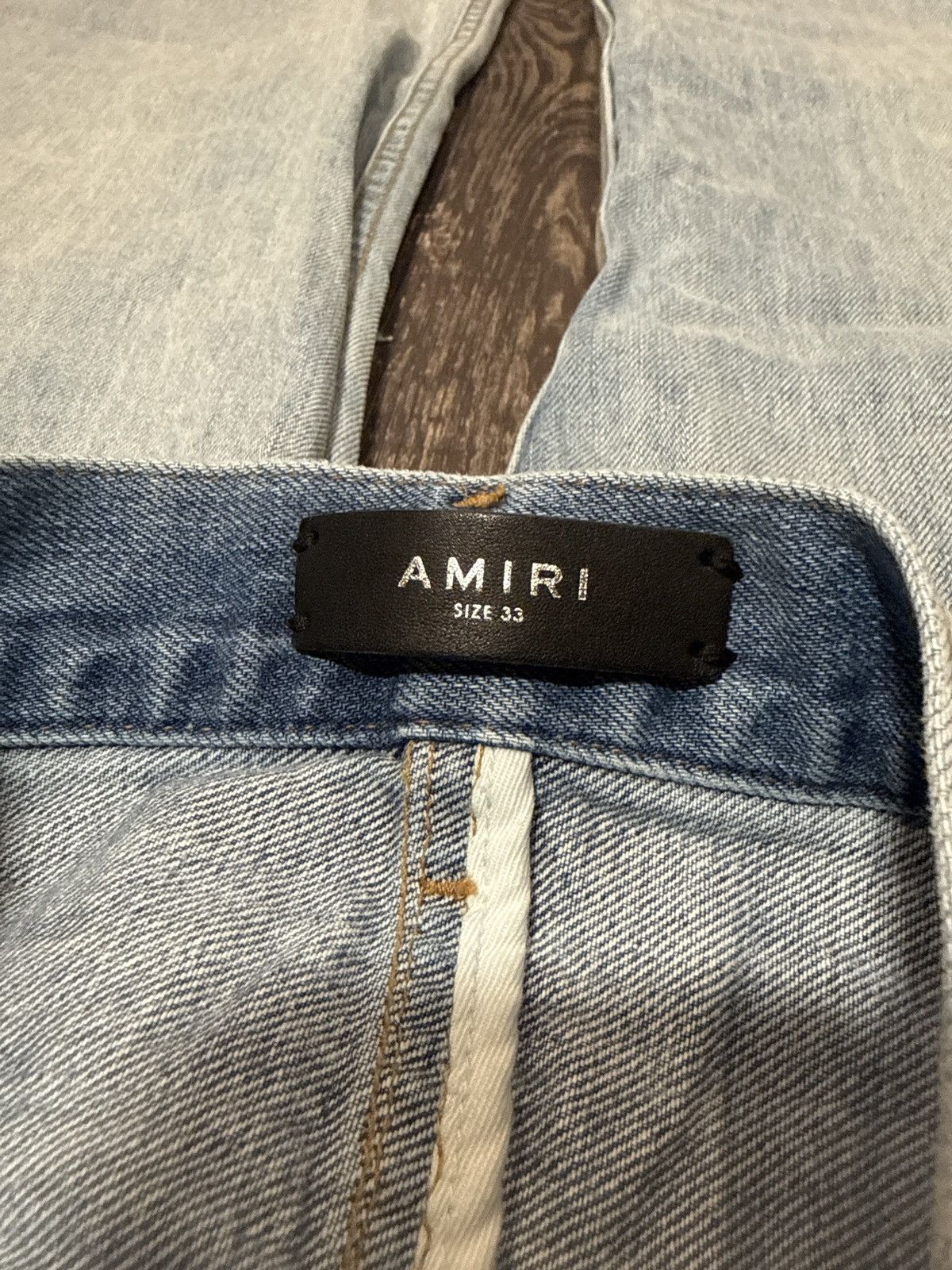 Amiri AMIRI PATCHWORK WIDE-LEG JEANS SIZE 33 Size US 33 - 7 Thumbnail