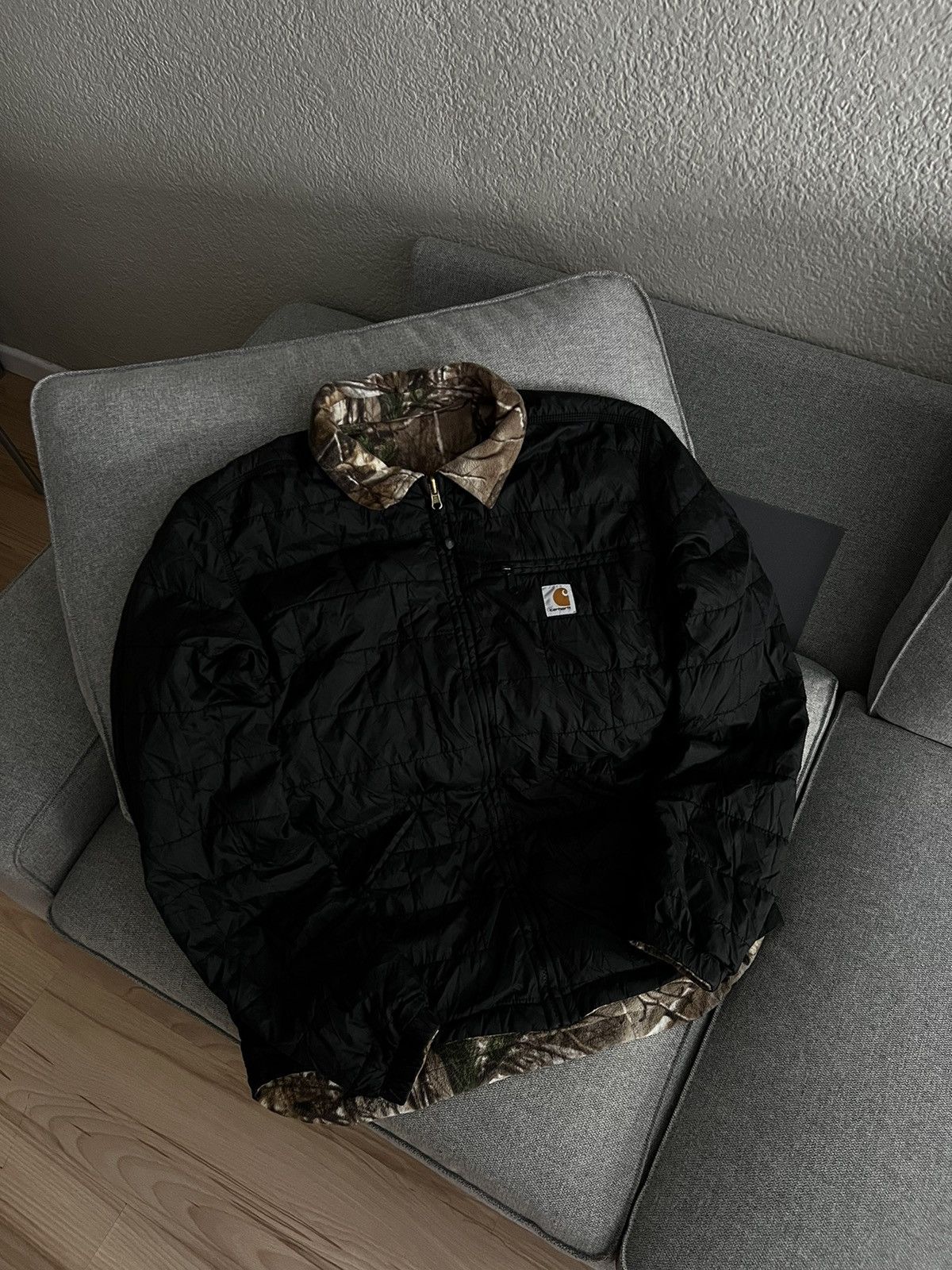 Carhartt Vintage Carhartt Real Tree Fleece Double Jacket Size US L / EU 52-54 / 3 - 17 Thumbnail