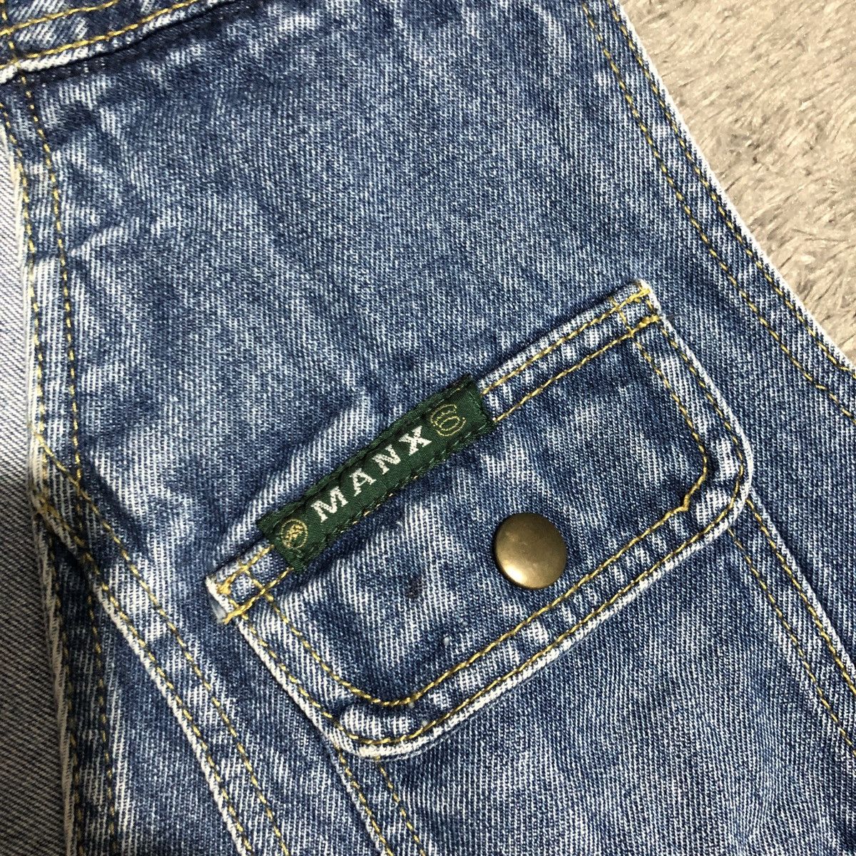 MANX VEST MULTI POCKET DENIM