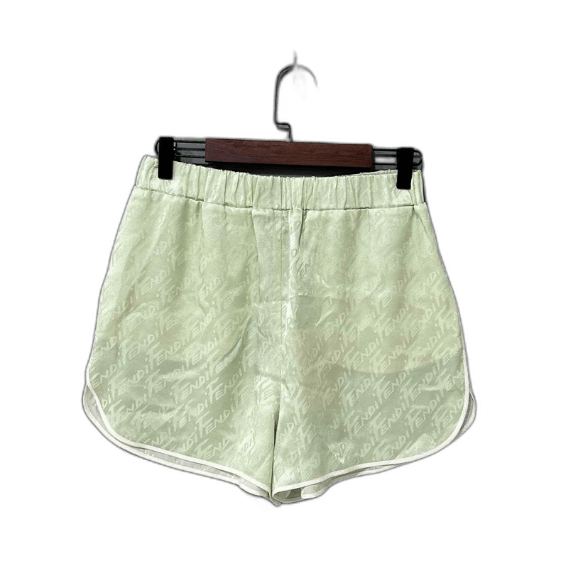 Fendi Fendi Logo Print Silk Shorts Size 40" / US 18 - 1 Thumbnail