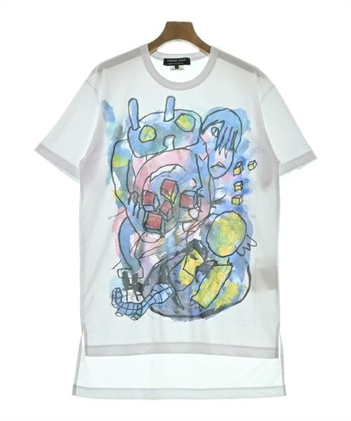 Comme des Garcons Homme Deux T-Shirts graphic print polyester crewneck short sleeve White Size US L / EU 52-54 / 3 - 1 Thumbnail