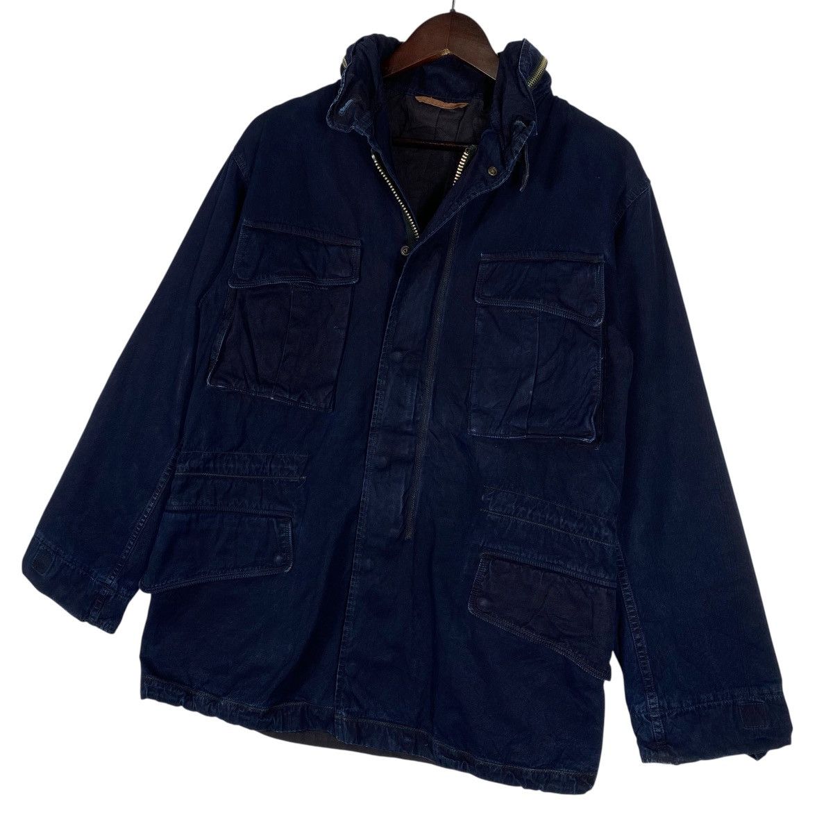 Kapital Vintage KAPITAL Japan Indigo Dye M-65 Field Jacket Size US M / EU 48-50 / 2 - 2 Thumbnail