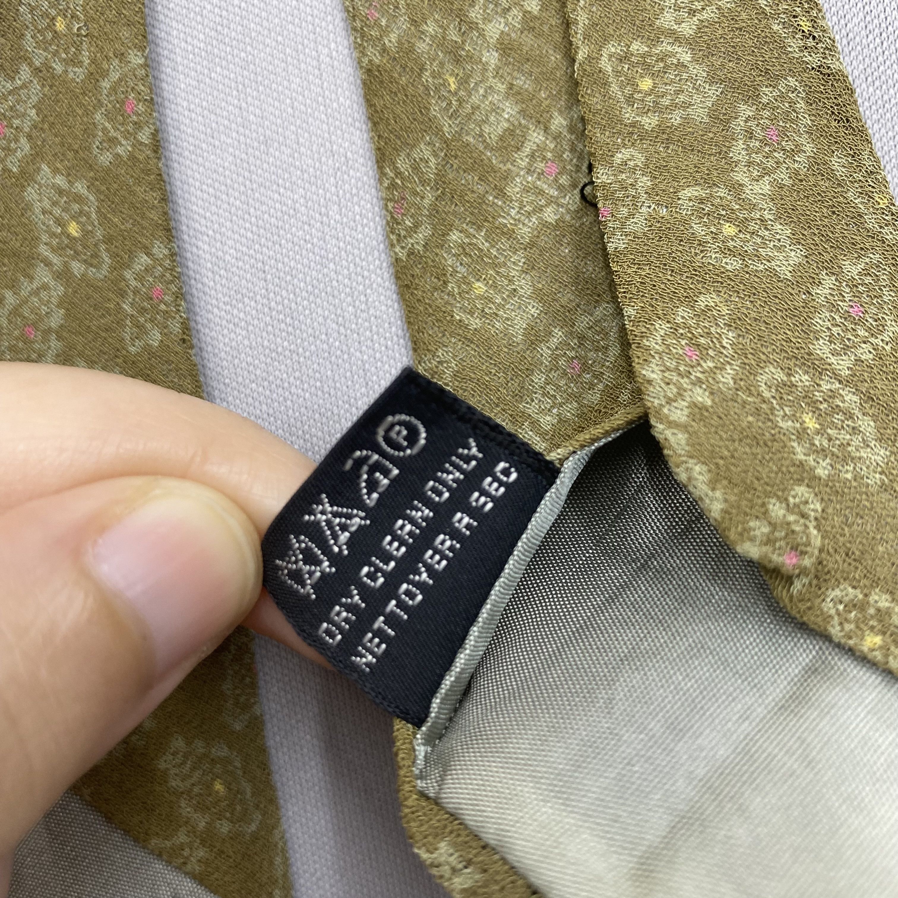 Giorgio Armani Vintage Giorgio Armani SILK Necktie Cravate Pure Silk Size ONE SIZE - 7 Thumbnail