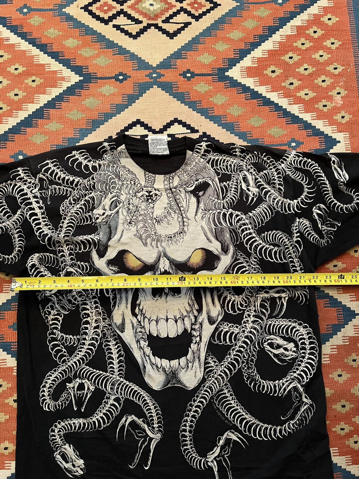 Liquid Blue Vintage 90s Liquid Blue Skull T Shirt size XL RARE Size US XL / EU 56 / 4 - 6 Thumbnail