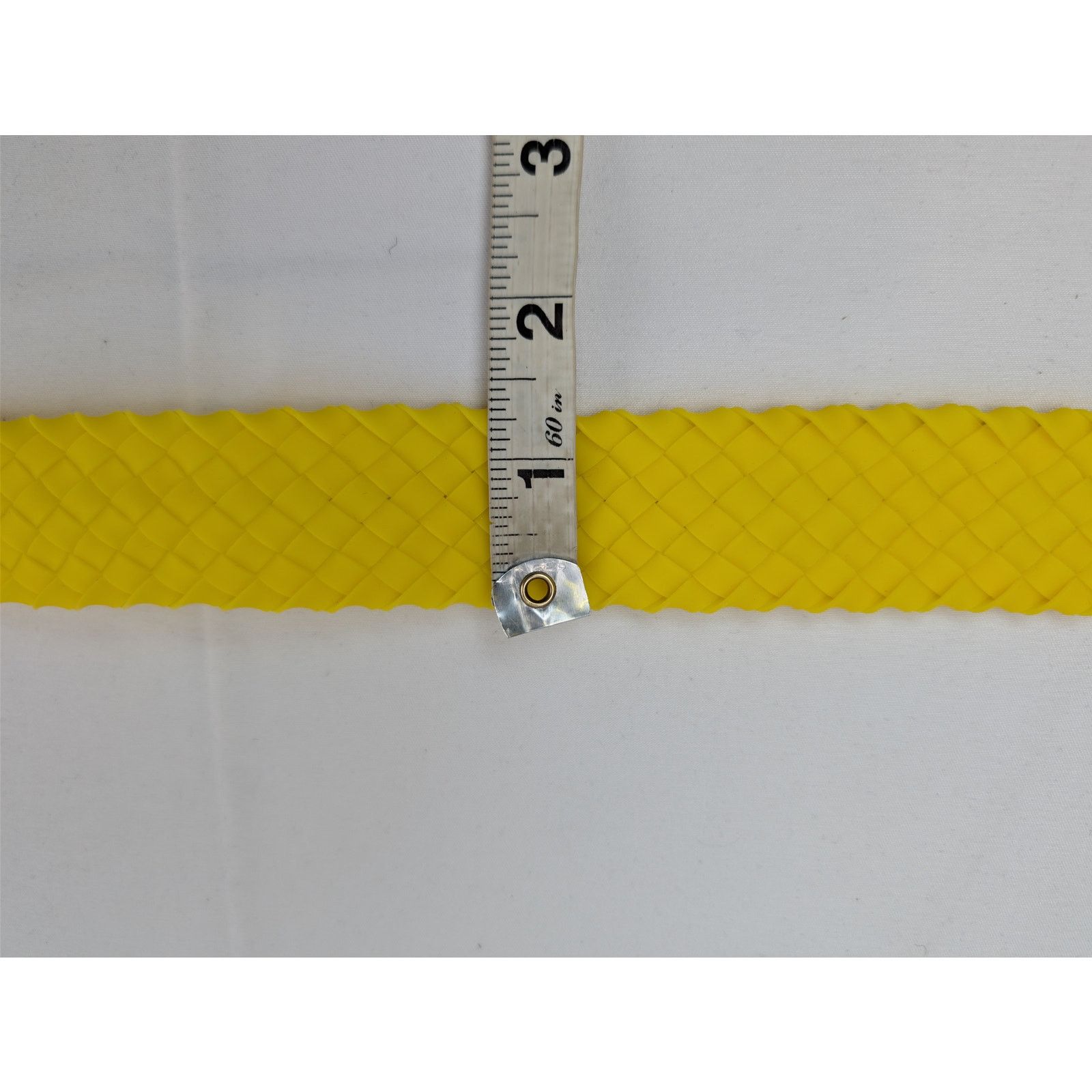 Bottega Veneta o1rshd1 Size: 90 / Intreccio Rubber Belt in Lemon Size 36 - 12 Thumbnail