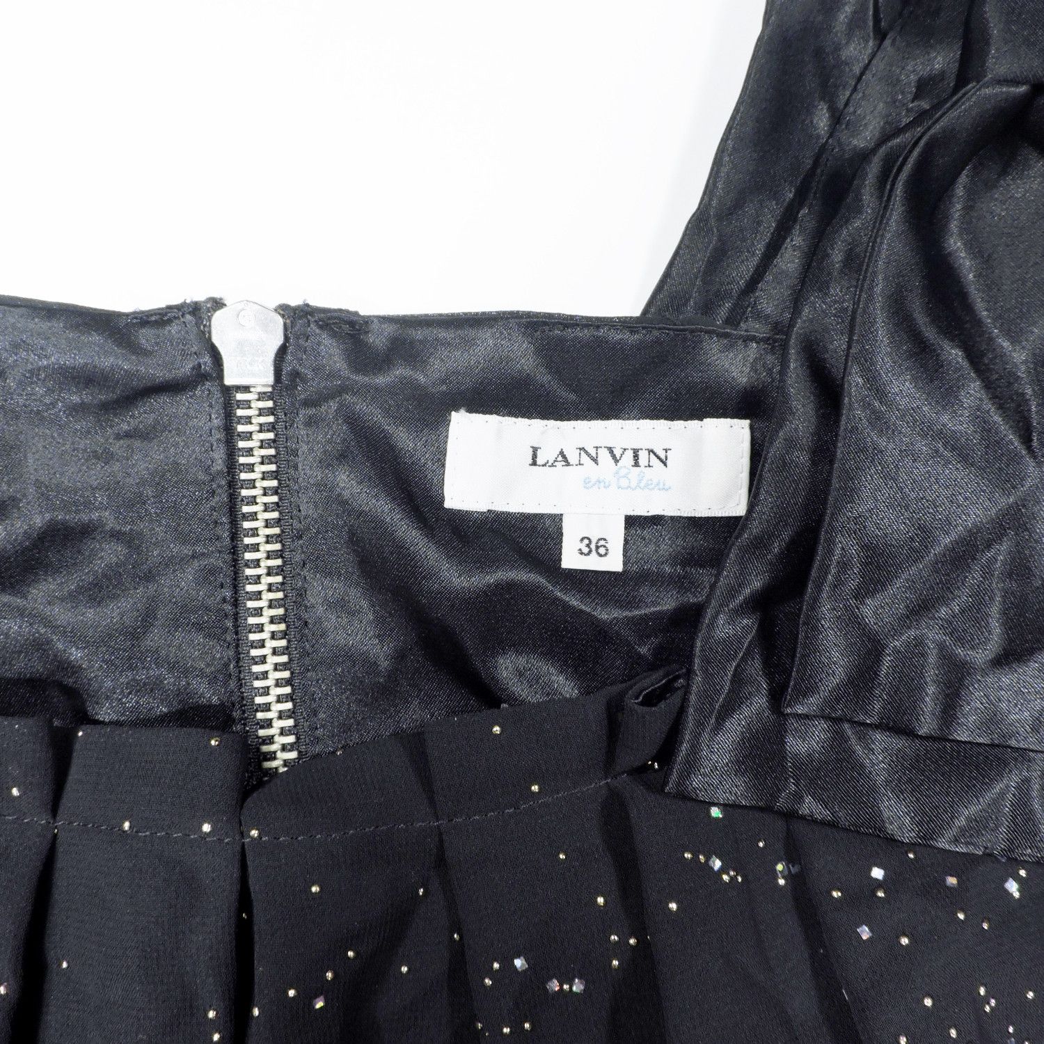 Lanvin LANVIN EN BLUE STARLESS SLEEVELESS RIBBON COCOON MINI DRESS Size XS / US 0-2 / IT 36-38 - 3 Thumbnail