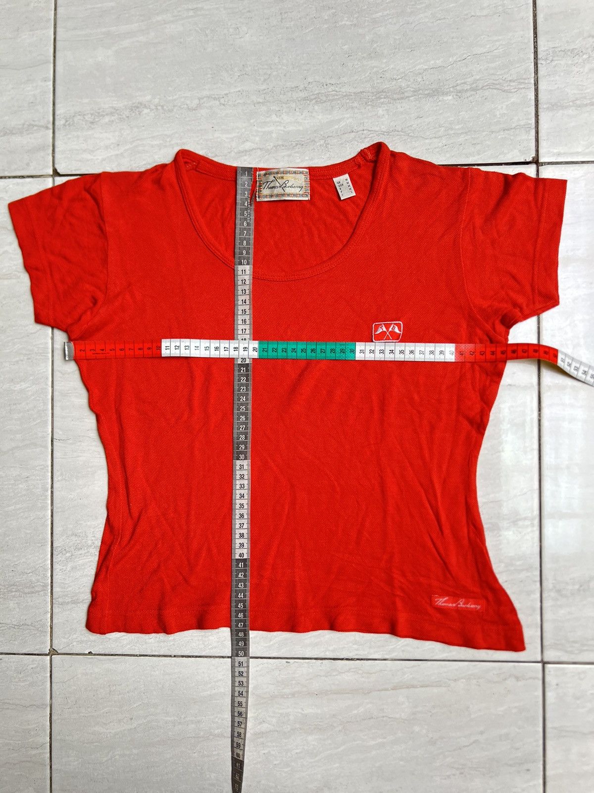Burberry THOMAS BURBERRY Red T-shirt Size US XS / EU 42 / 0 - 2 Thumbnail