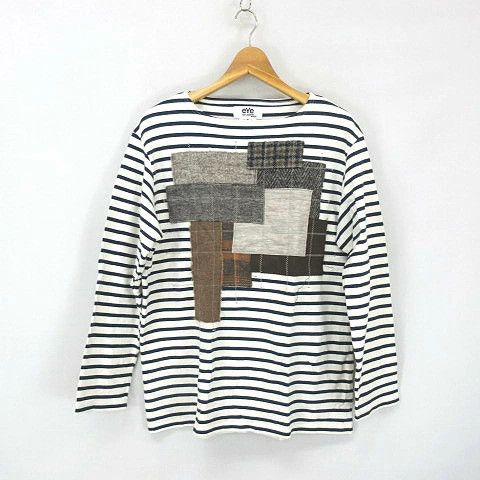 Junya Watanabe T-Shirts Patchwork Border Cut and Sew Long Sleeve Off-white Size US S / EU 44-46 / 1 - 1 Thumbnail