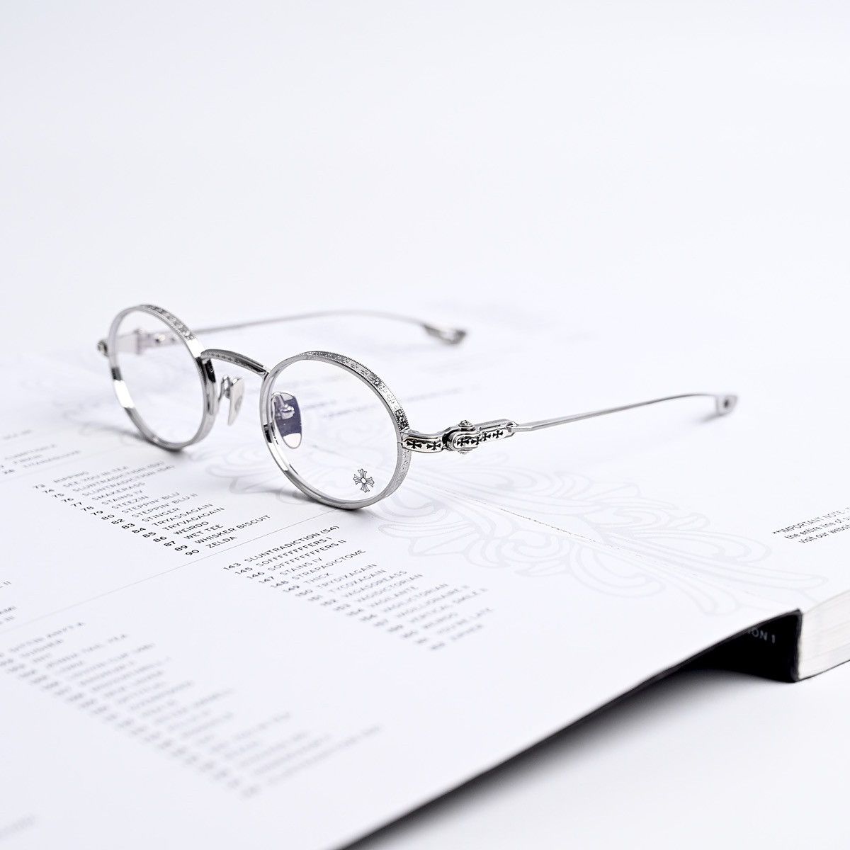 Chrome Hearts CHROME HEARTS HONEY DIPPED BRUSHED ALLOY GLASSES Size ONE SIZE - 1 Thumbnail