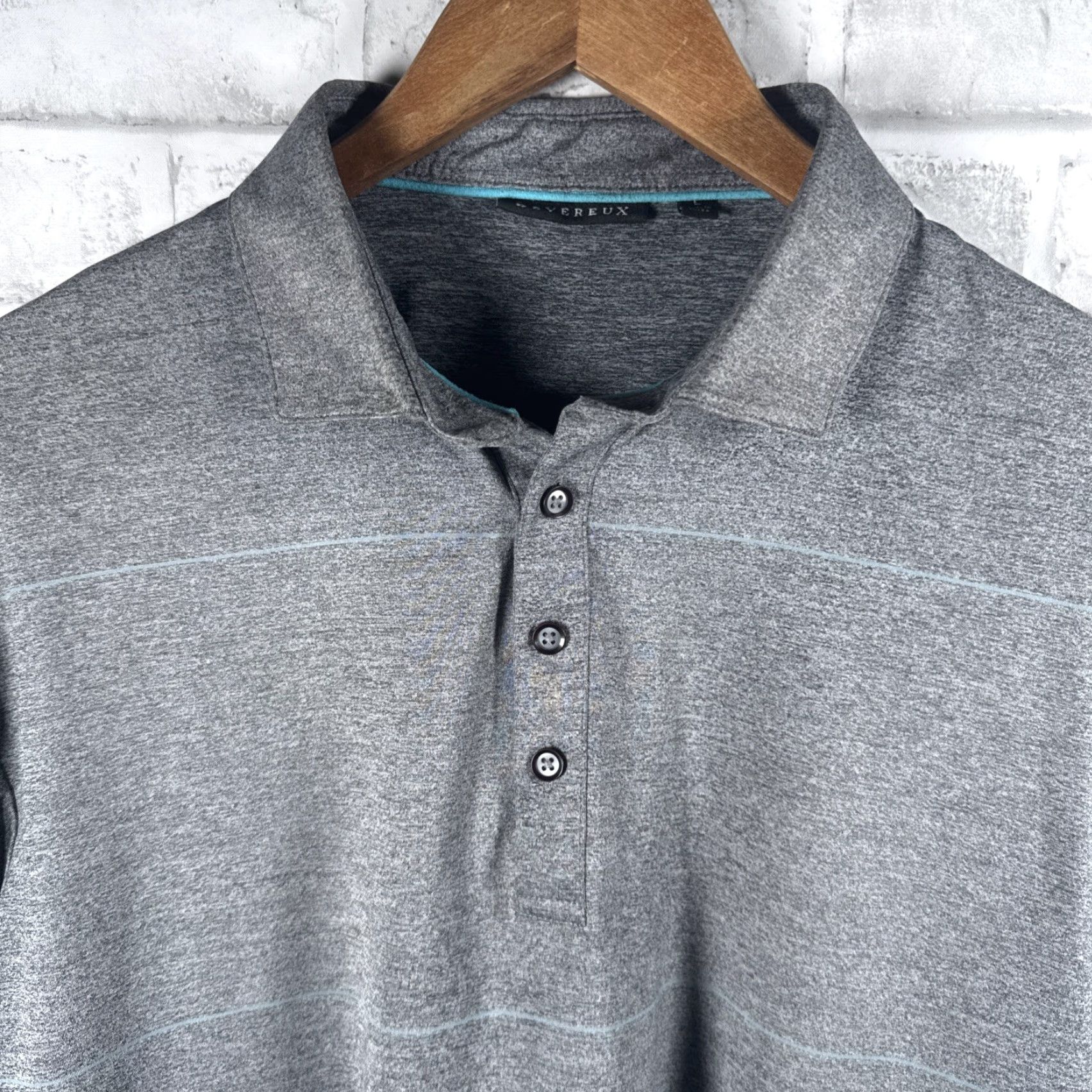 Vintage VINTAGE Devereux Gray Polo Shirt Mens Size L Size US L / EU 52-54 / 3 - 2 Thumbnail