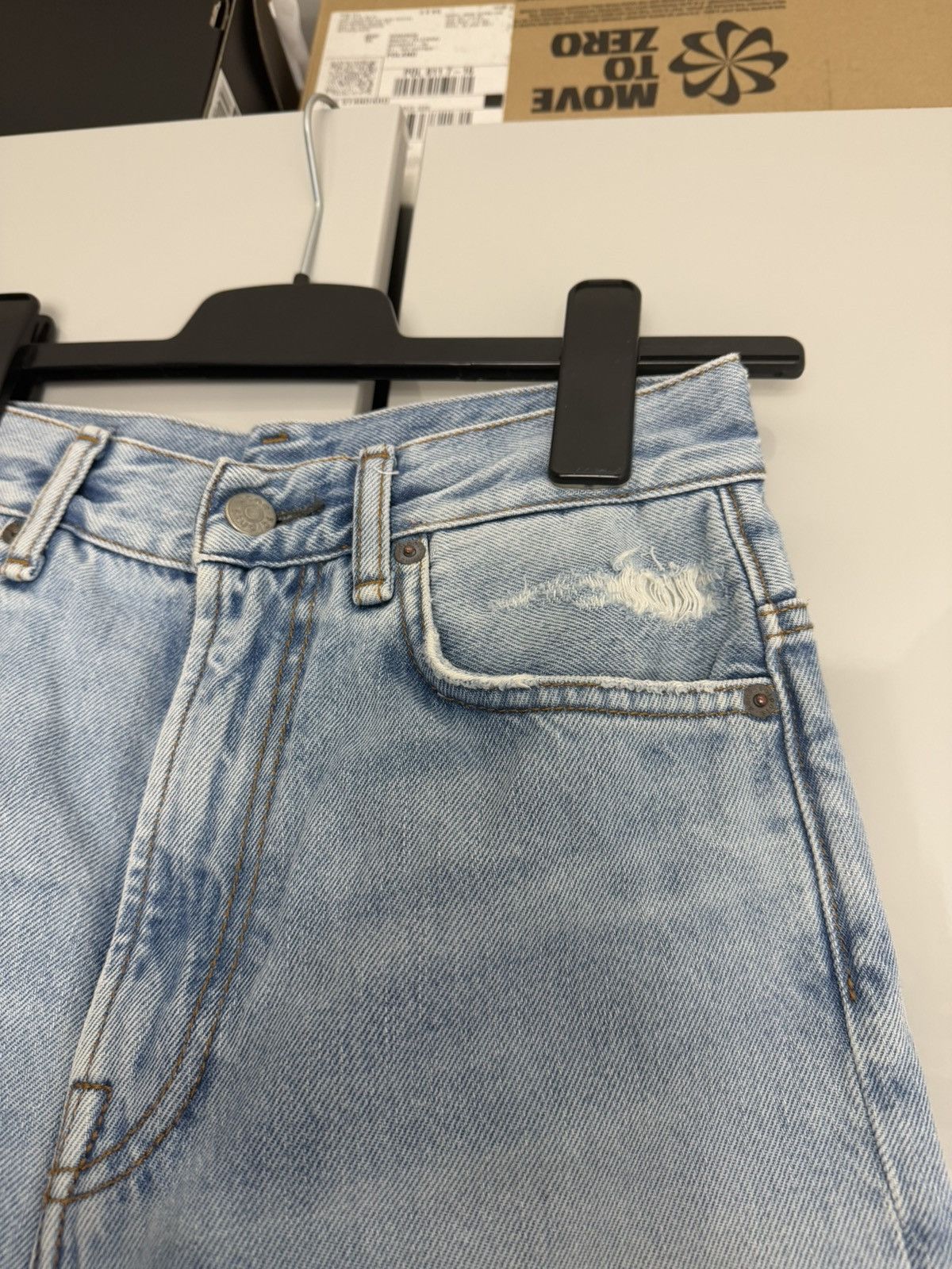 Acne Studios Acne Studios 1990 washed distressed blue denim jeans Size US 27 - 5 Thumbnail