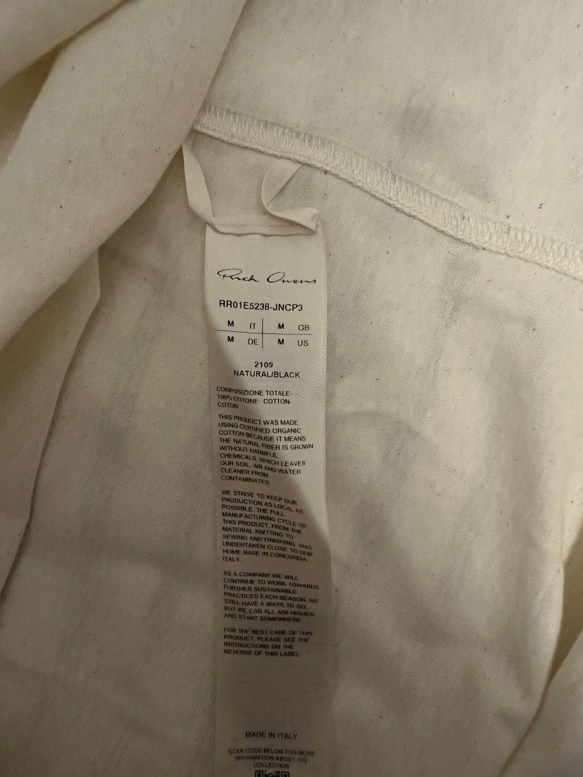 Rick Owens Rick Owens SS25 “Hollywood” Hands Jumbo T-Shirt Size US M / EU 48-50 / 2 - 6 Thumbnail