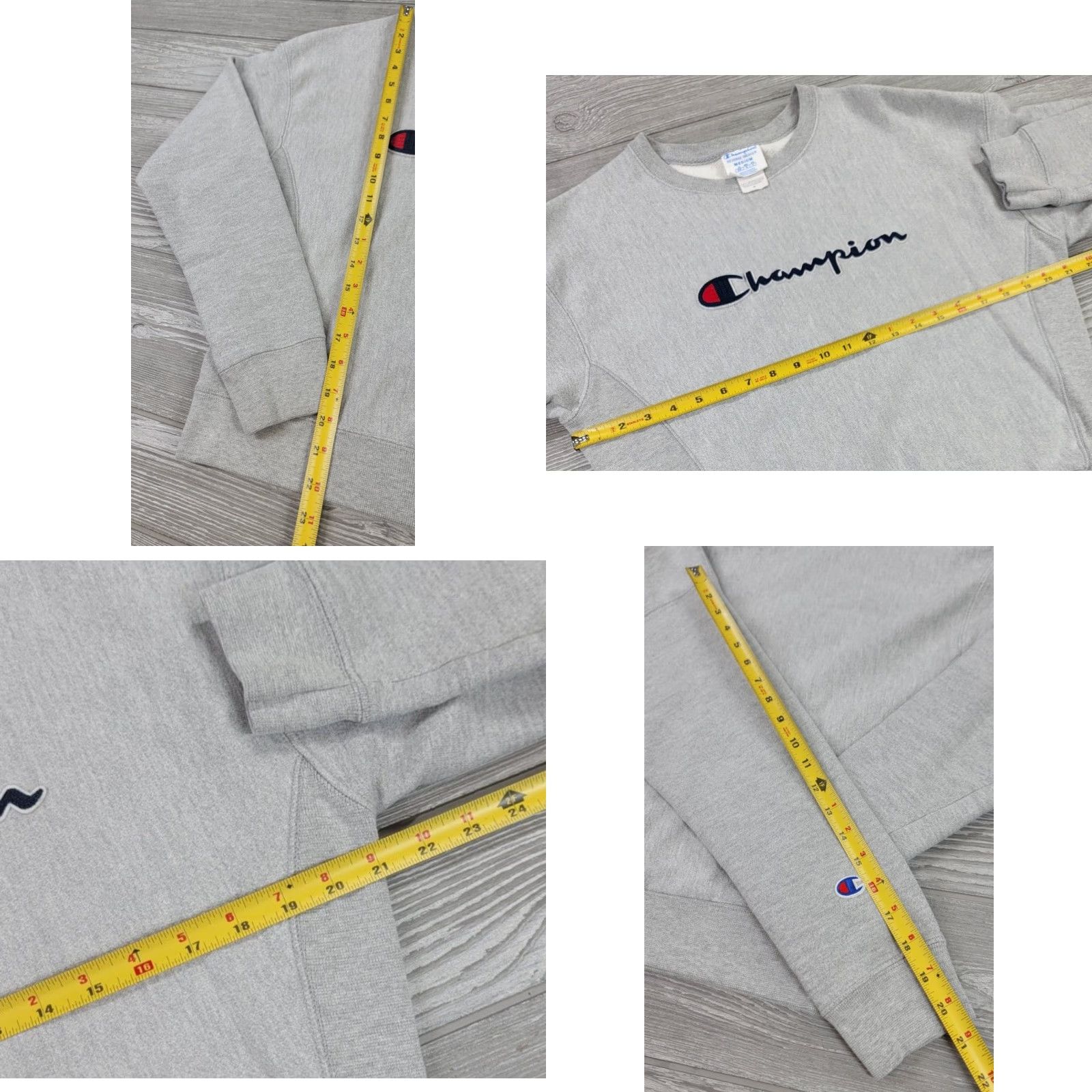 Champion VINTAGE Champion Reverse Weave Sweatshirt Gray Logo Crew Neck Women M Medium Casual Pullover Athletic Activewear Eveningwear Women’s? Size M / US 6-8 / IT 42-44 - 8 Thumbnail