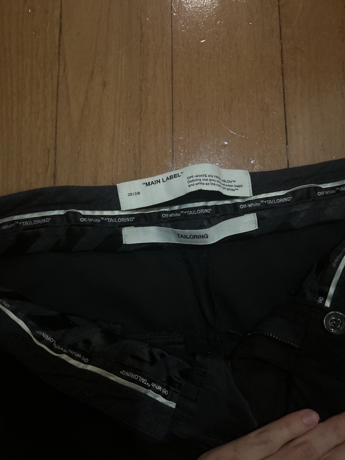 Off-White Off-White Black Logo Tailored bootcut Trousers Size US 30 / EU 46 - 5 Thumbnail