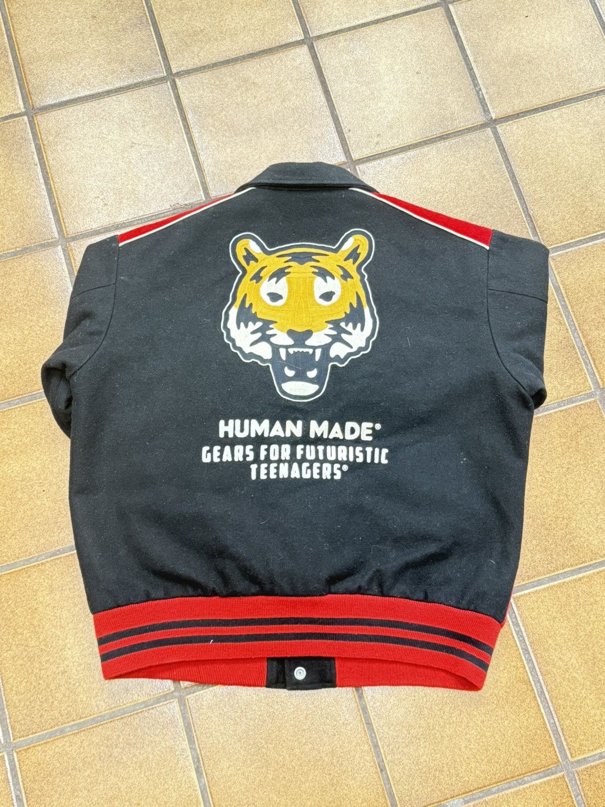 F/W 18 Human made tiger varsity jacket