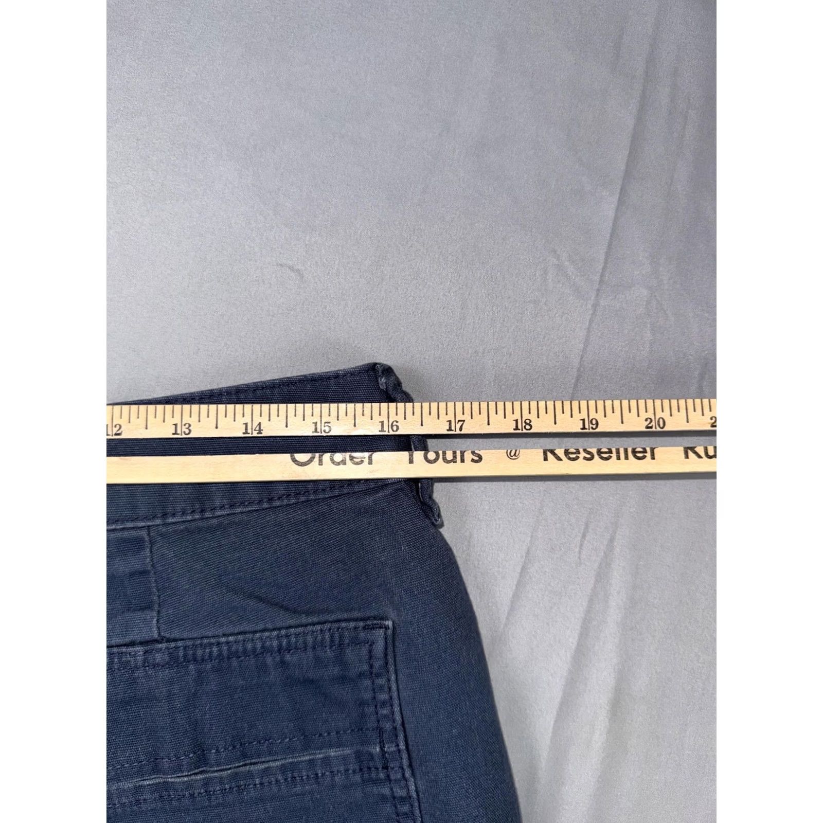 Vintage American Giant Womens 14 Blue Twill Chino Utility Workwear Pants Made USA Size 36" / US 14 / IT 50 - 7 Thumbnail
