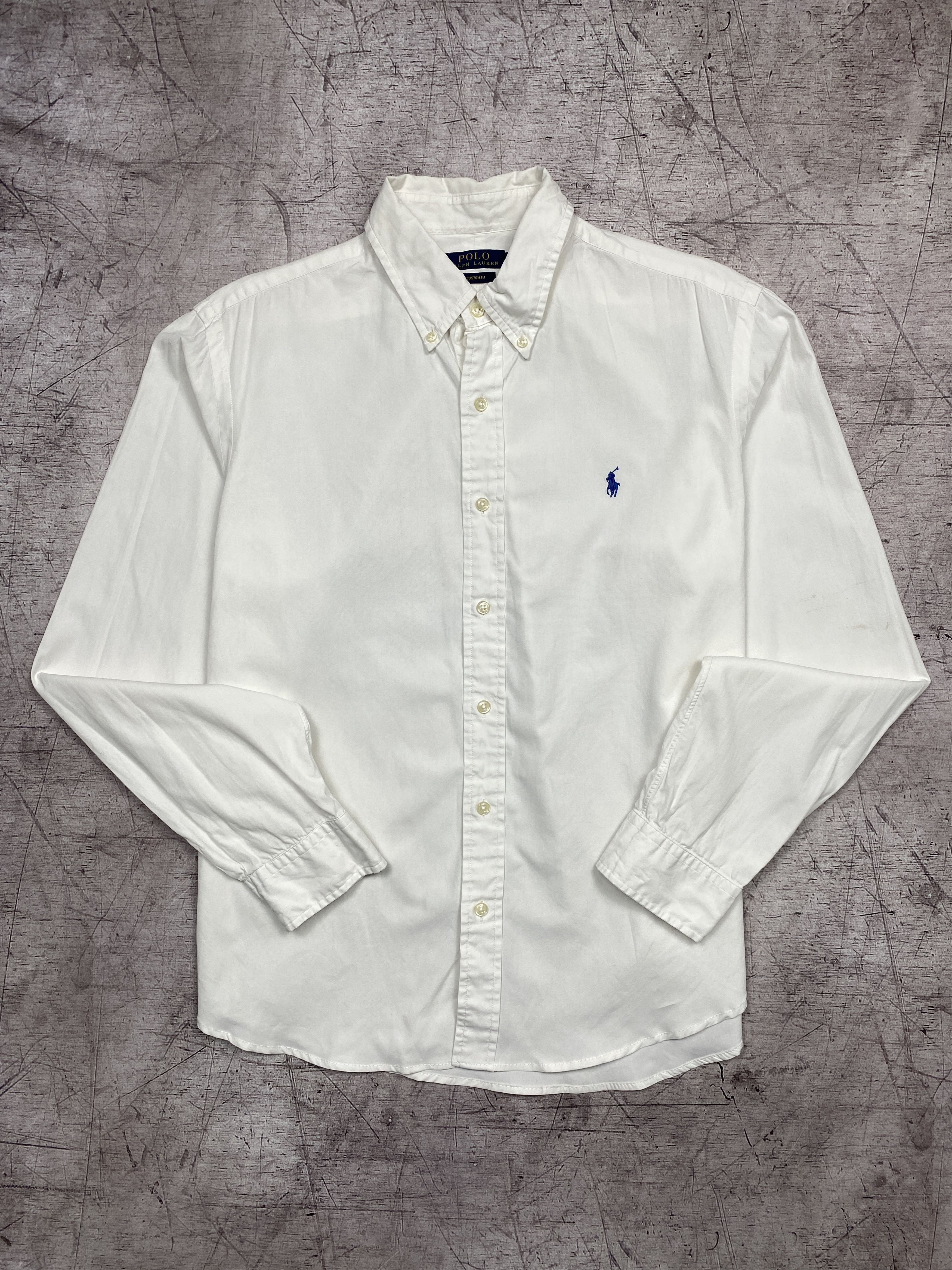 Polo Ralph Lauren × Ralph Lauren Polo Ralph Lauren Vintage Mens Long Sleeve White Shirt Size US L / EU 52-54 / 3 - 1 Thumbnail