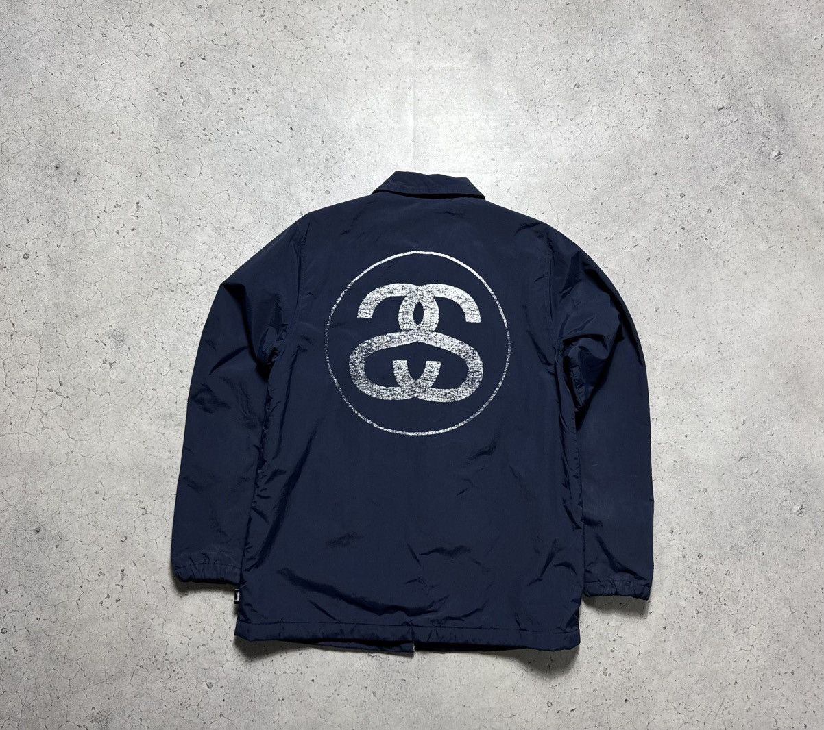 Stussy Overshot Nylon Jacket Big Logo Skate Size S