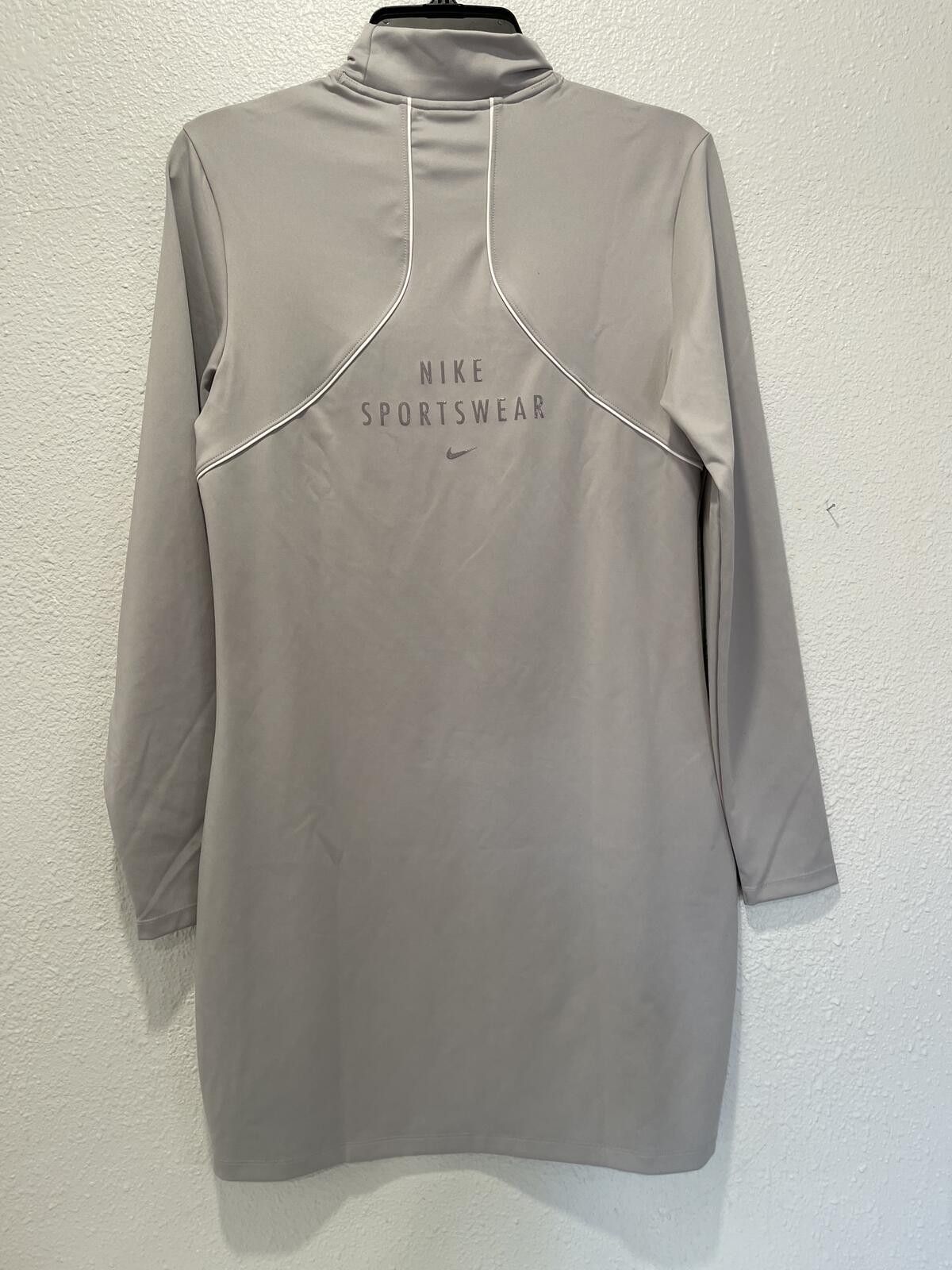 Nike Nike Sportswear Long Sleeve Dress Size L Gray Size L / US 10 / IT 46 - 2 Thumbnail