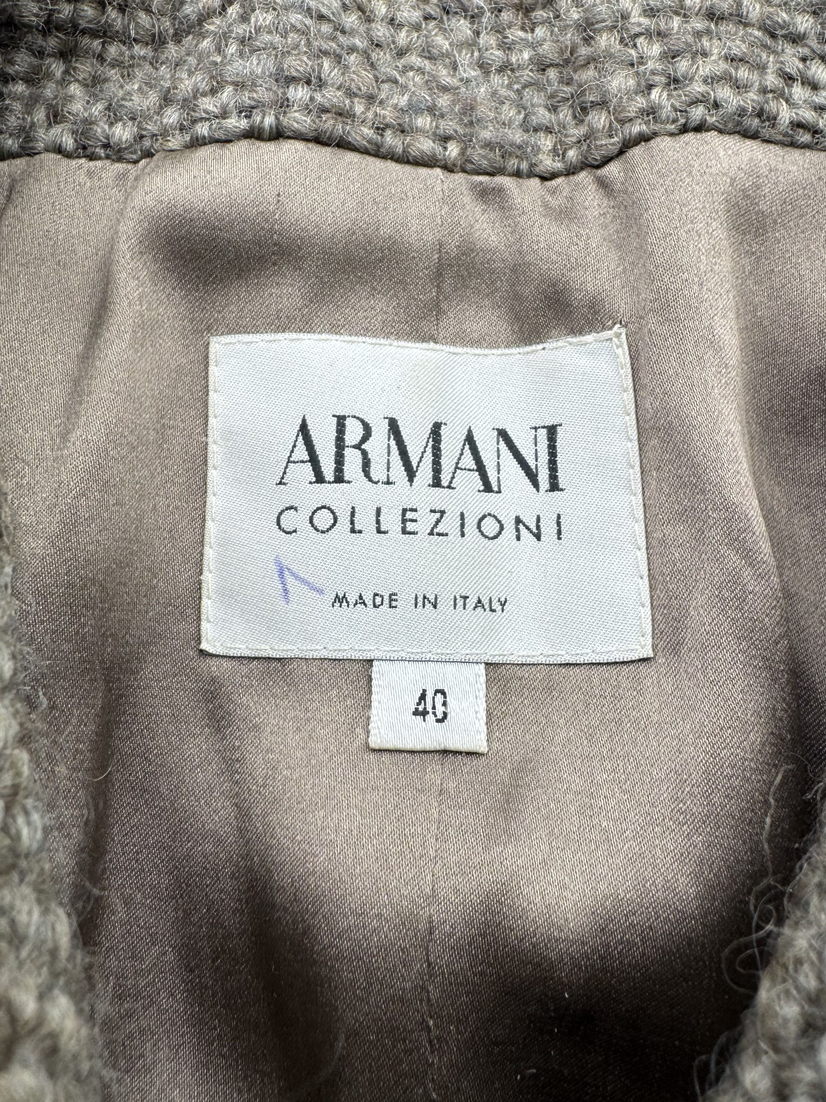 Armani Collezioni Armani Collezioni 2000s Rare Wool/Silk Cropped Jacket (B200) Size S / US 4 / IT 40 - 4 Thumbnail